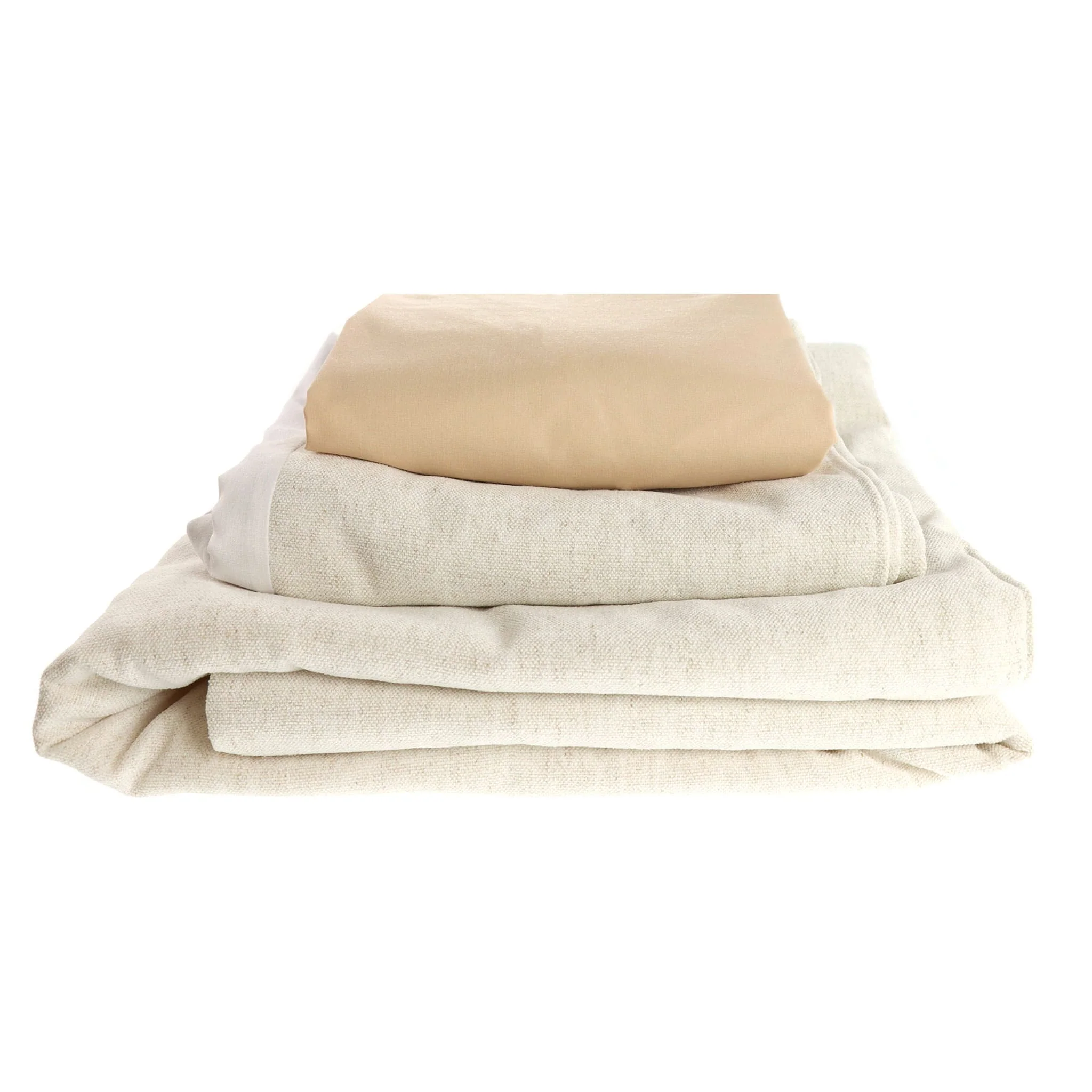 Literie 3 Morceaux - Beige Aspect Lin - Image 4