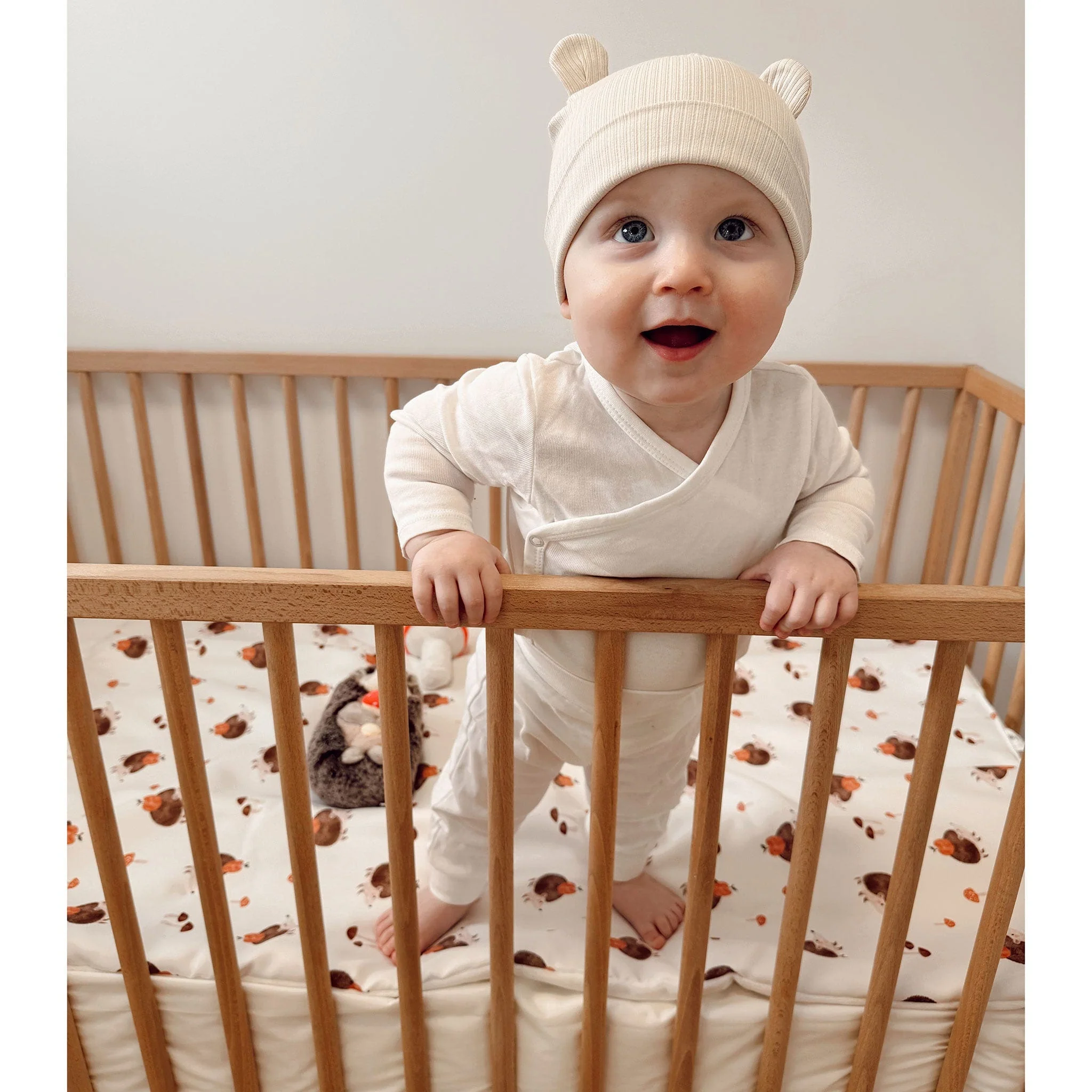 Literie 3 Morceaux Lit de bébé - Hérissons - Image 6