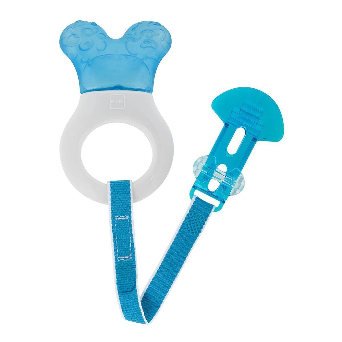 Anneau de Dentition et Attache - Bleu