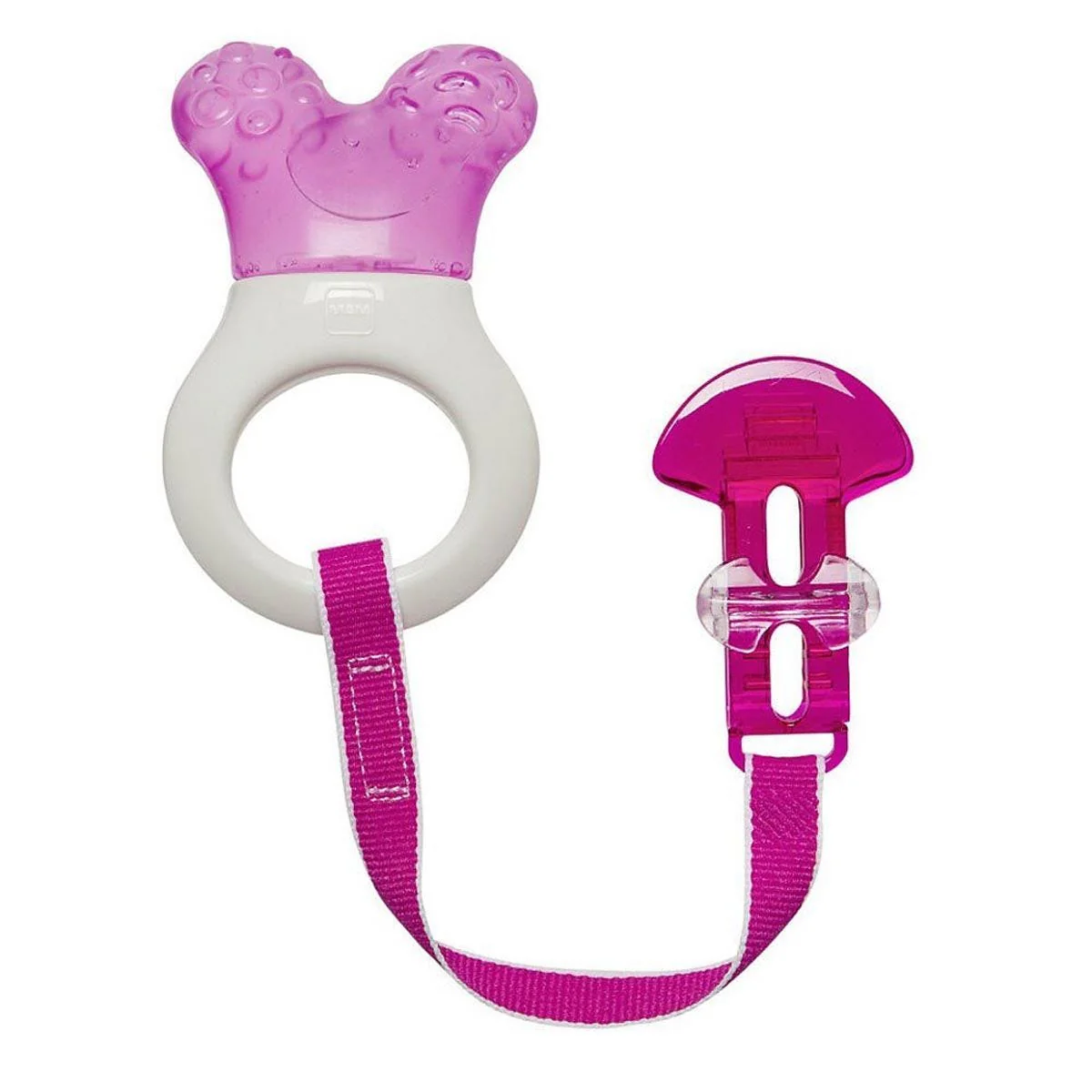Anneau de Dentition et Attache - Rose