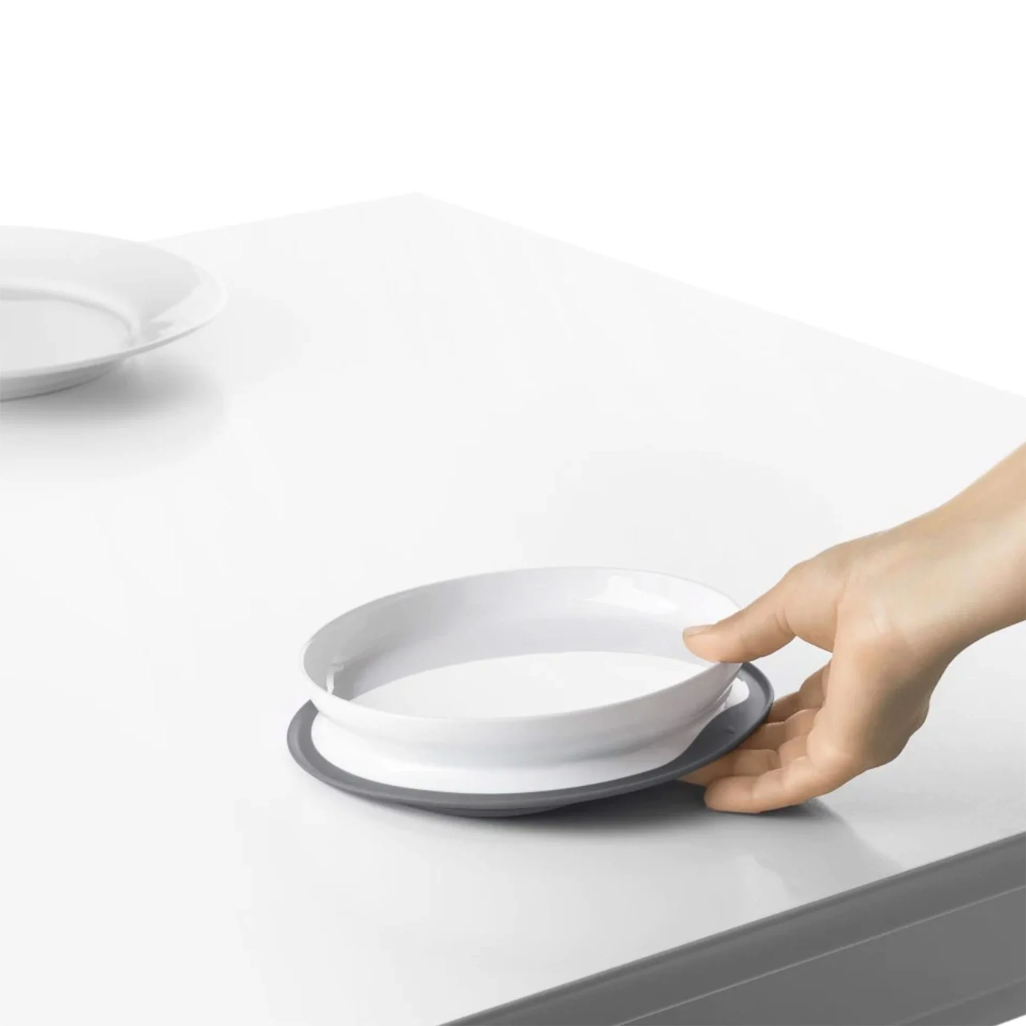 Assiette Ă Ventouse - Gris - Image 4