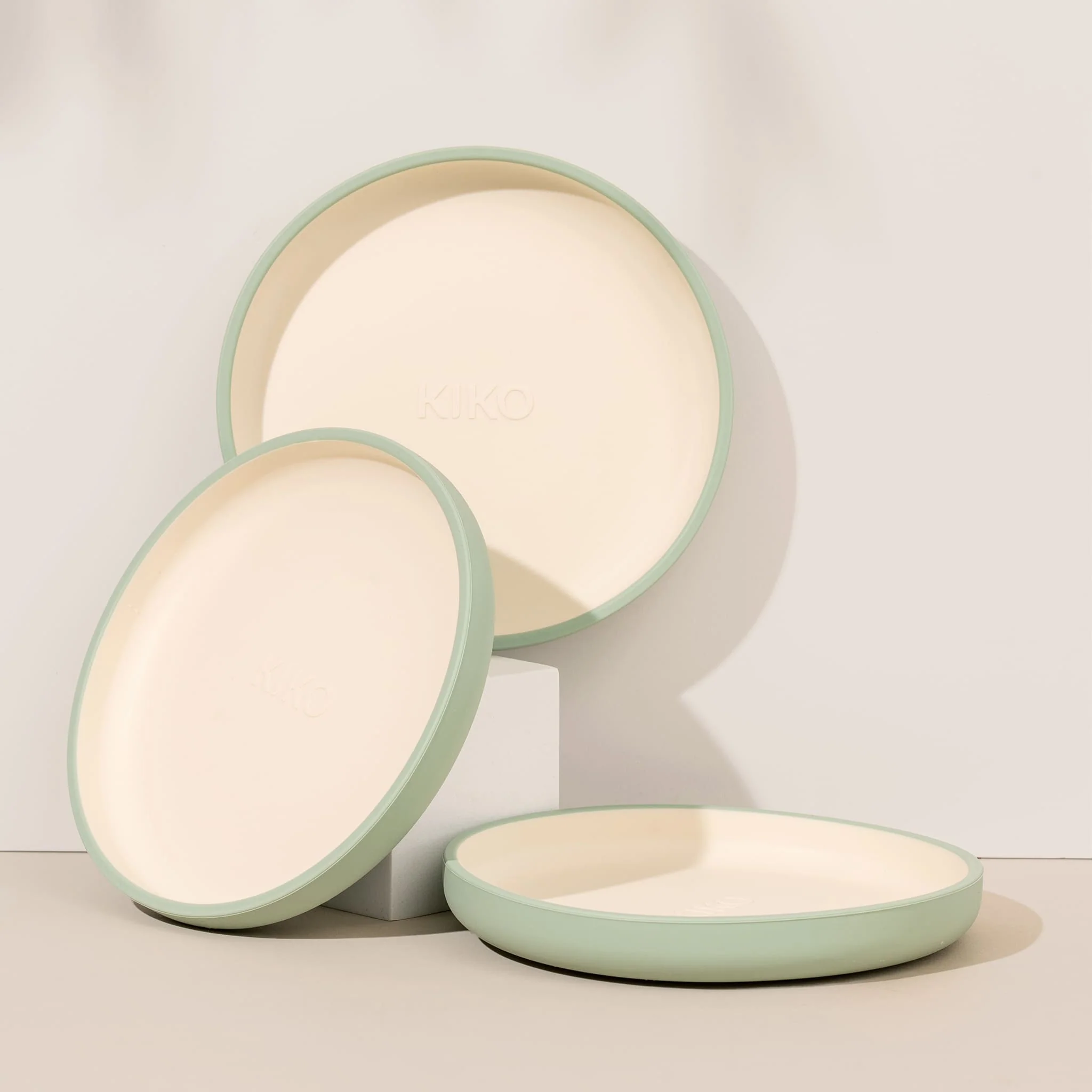 Assiette à Ventouse en Silicone - Sauge