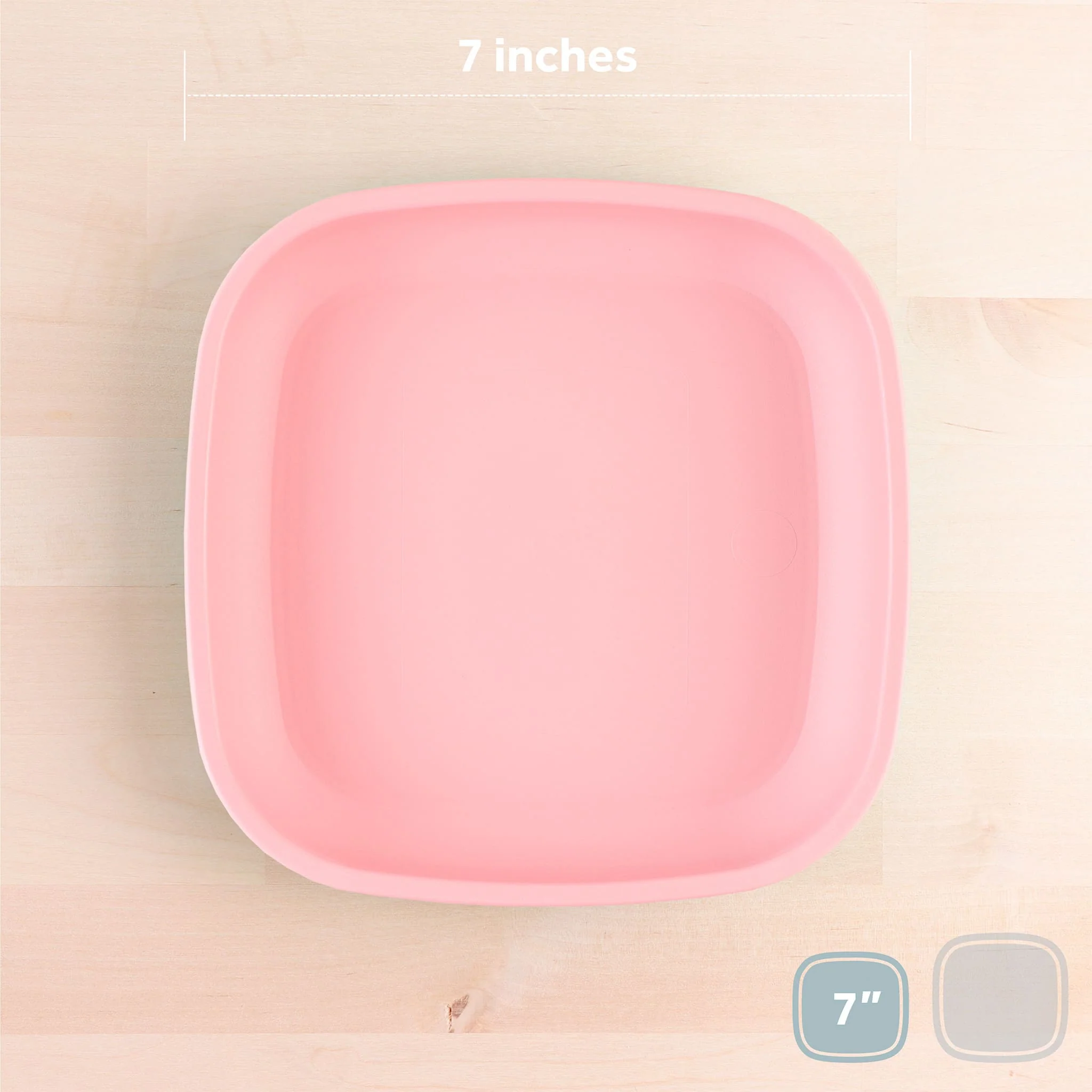 Assiette Plate 7" - Rose Glacé - Image 2