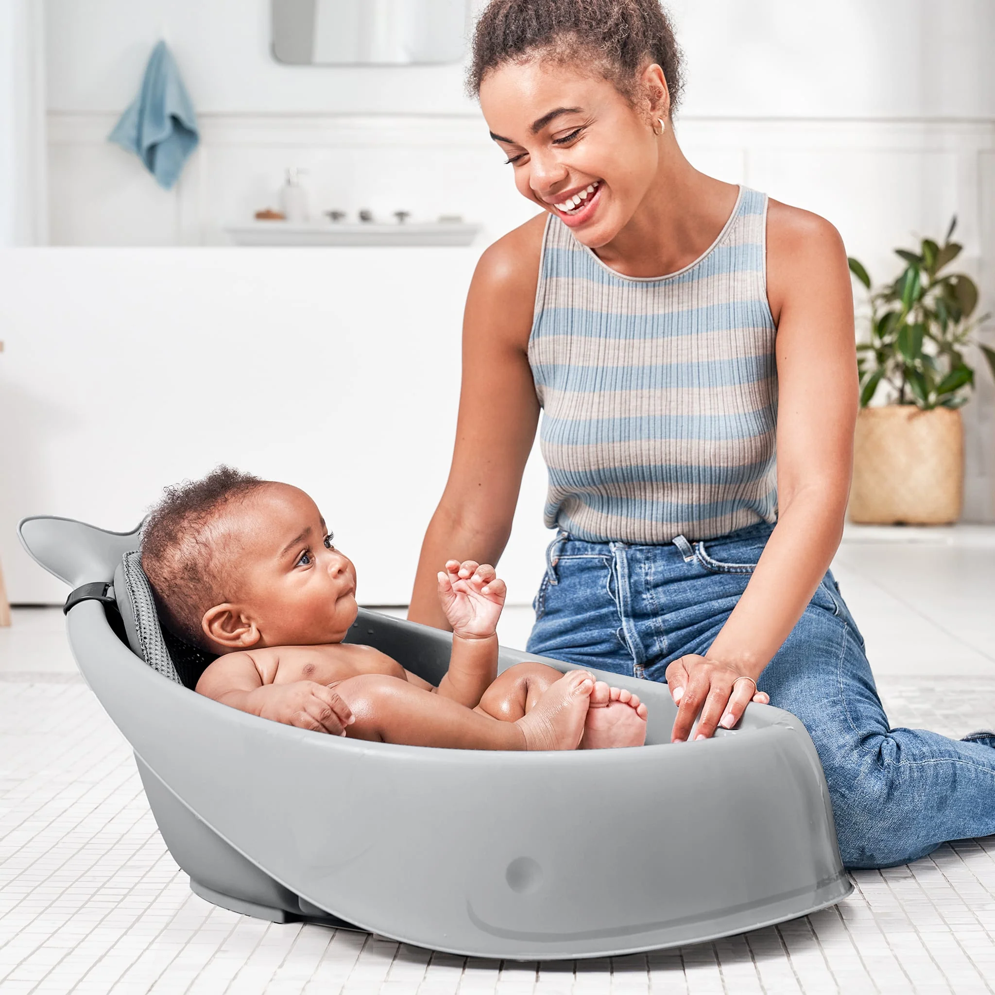 Bain 3 En 1 Smart Sling - Baleine Grise - Image 12