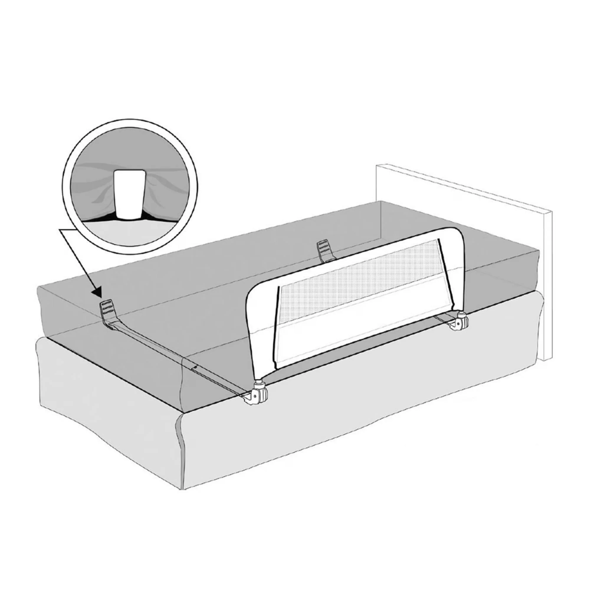 Barrière de Lit - Gris - Image 6