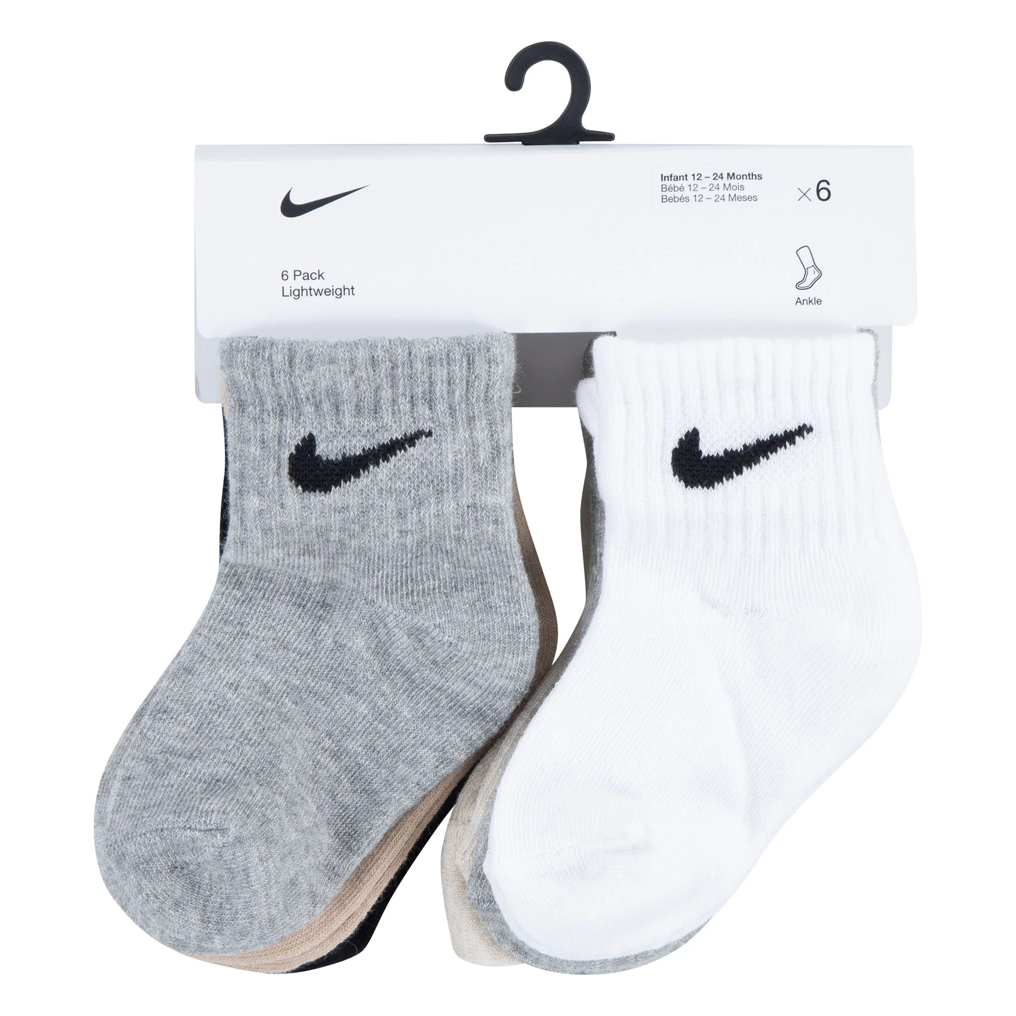 Bas Cheville Swoosh (6) 2-4ans - Image 3