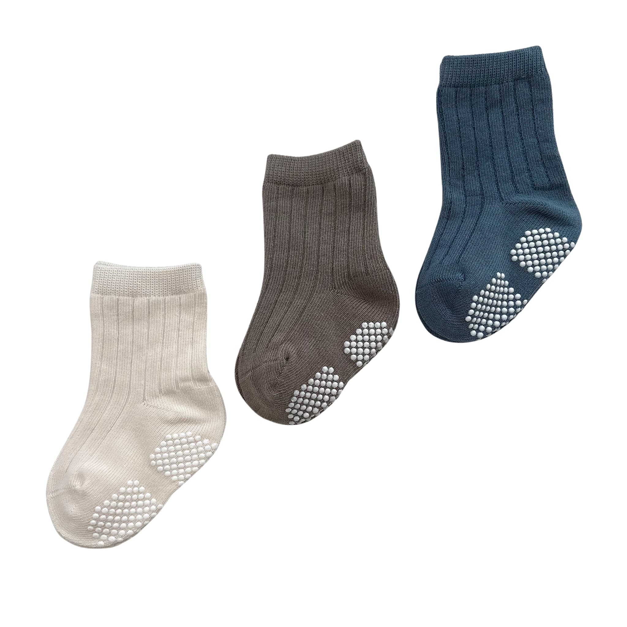 Bas (3) Gris Bleu Pointures 6-36mois