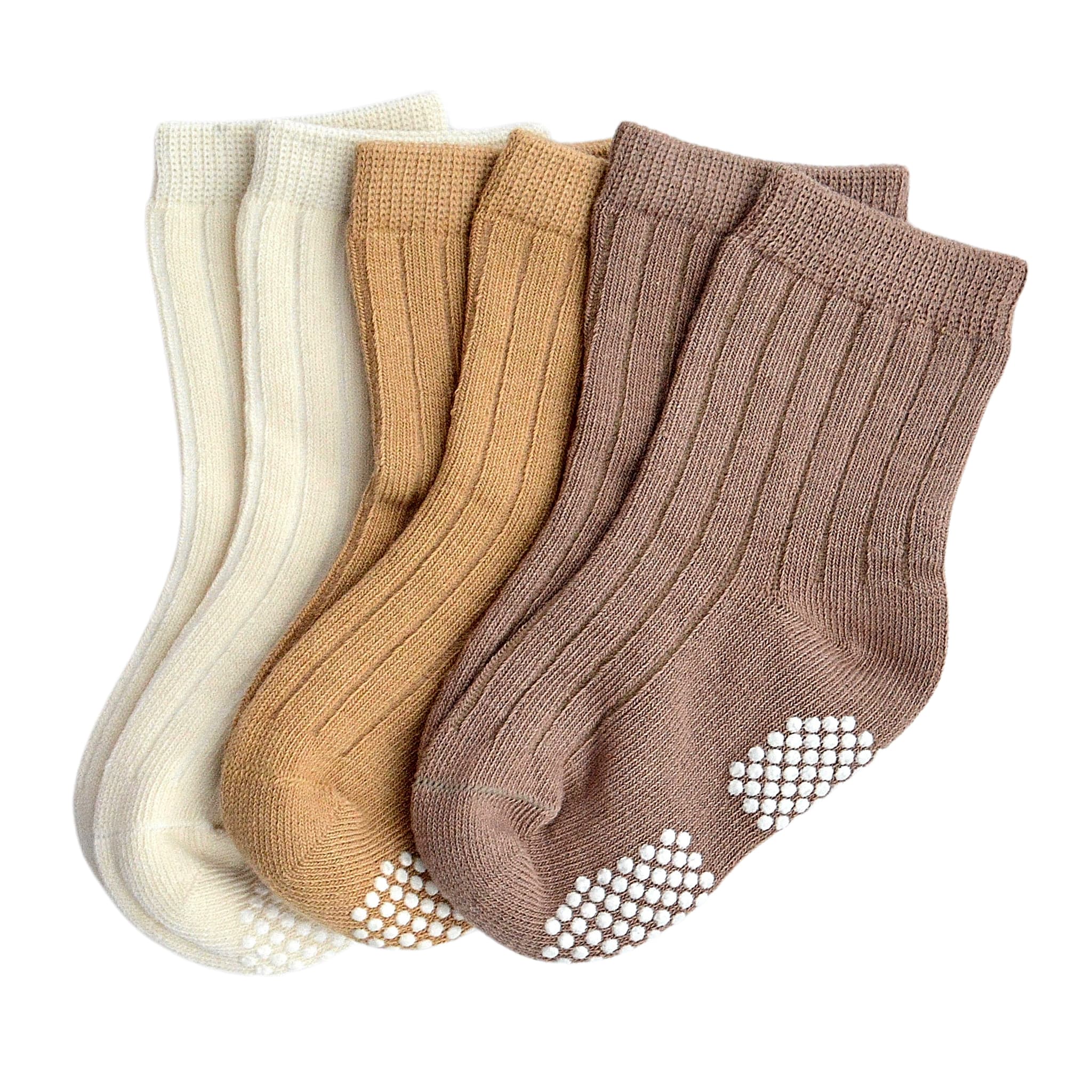 Bas (3) Beige Brun Pointures 6-36mois - Image 2