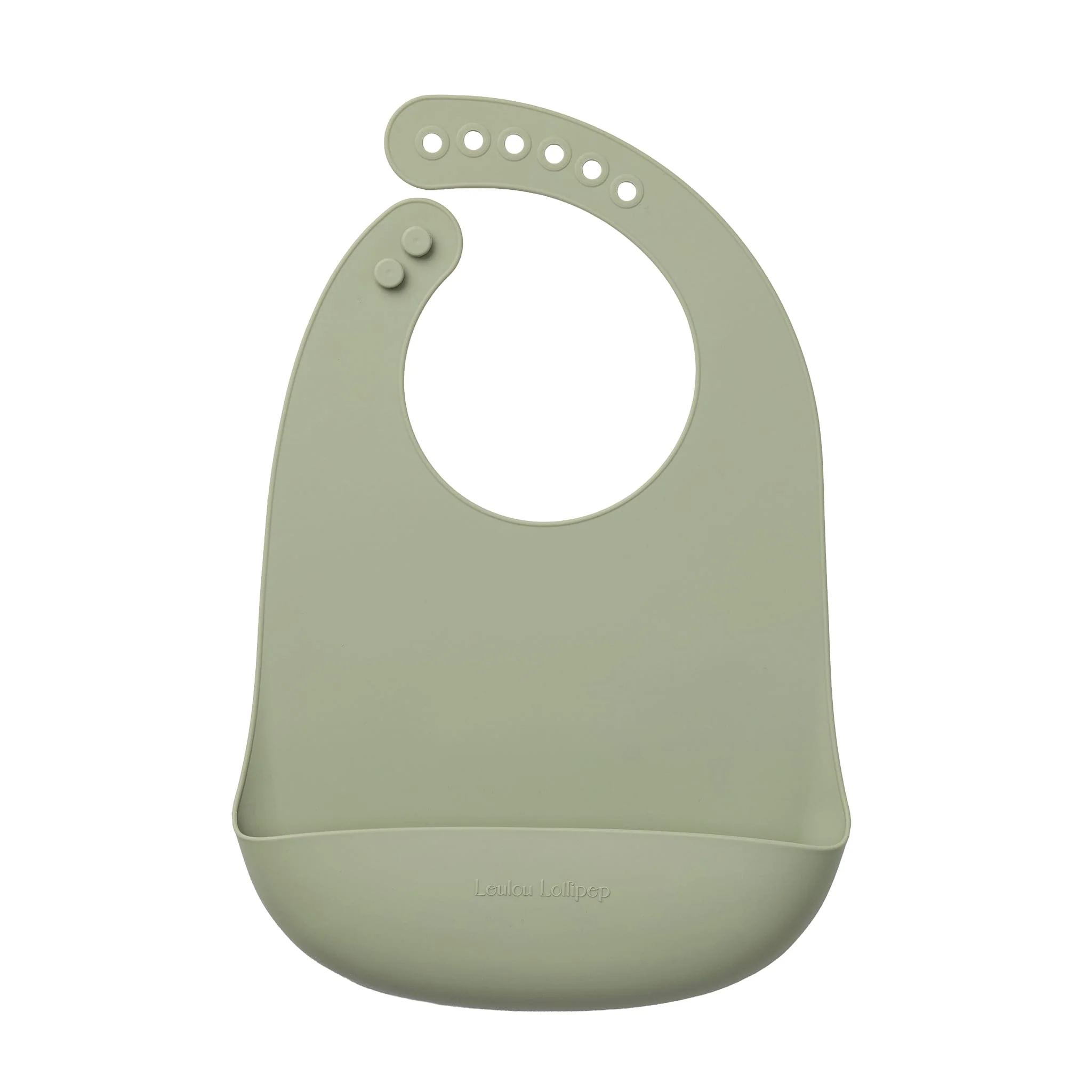Bavoir en Silicone - Uni Sauge