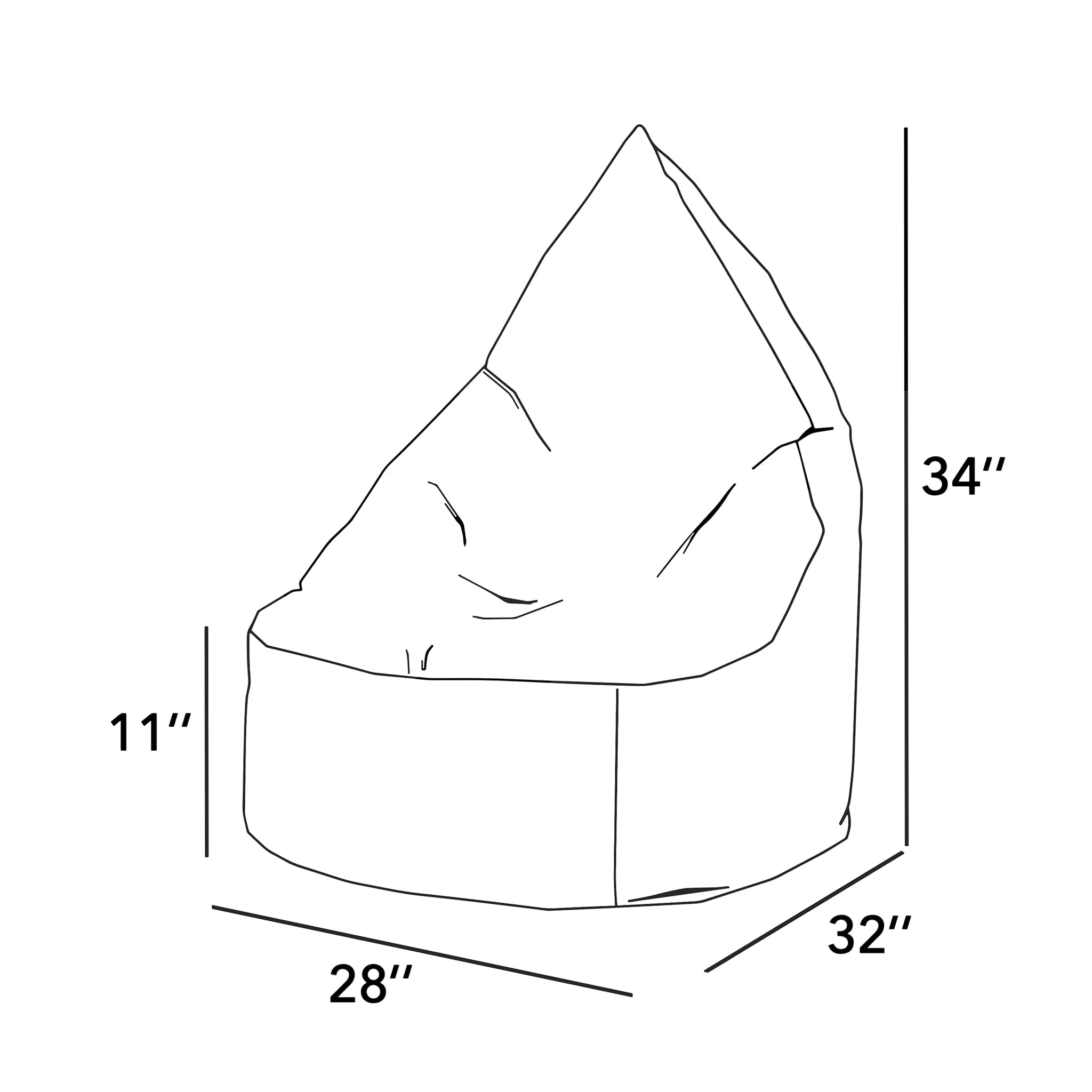 Bean Bag Ergo Junior Paloma -  Blanc Nuage - Image 2