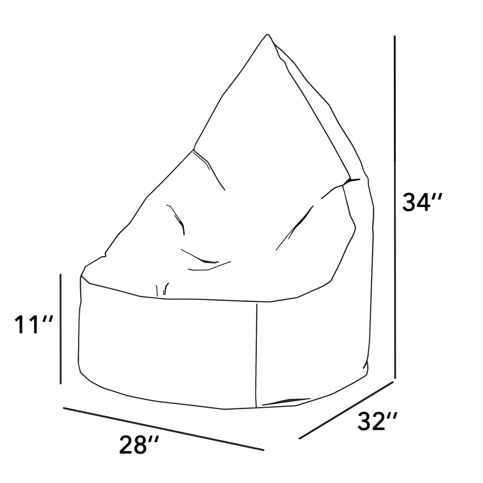 Bean Bag Ergo Junior Originale - Charbon - Image 2