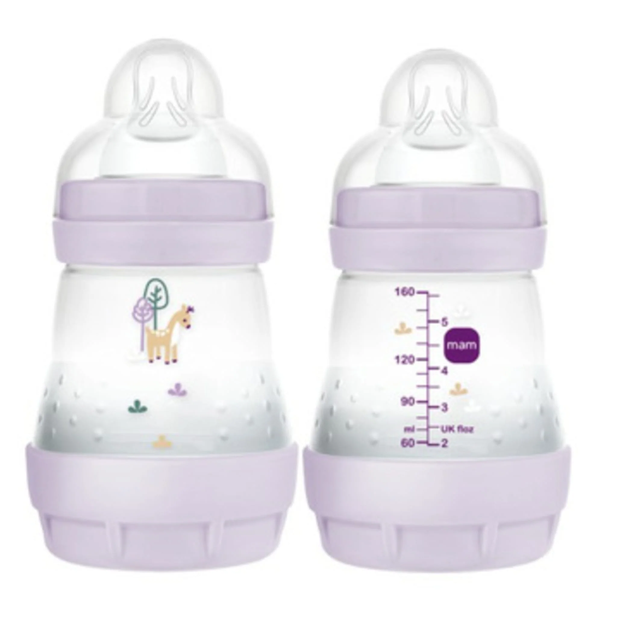 Biberons (2) Anti-Colique  5oz  - Lilas