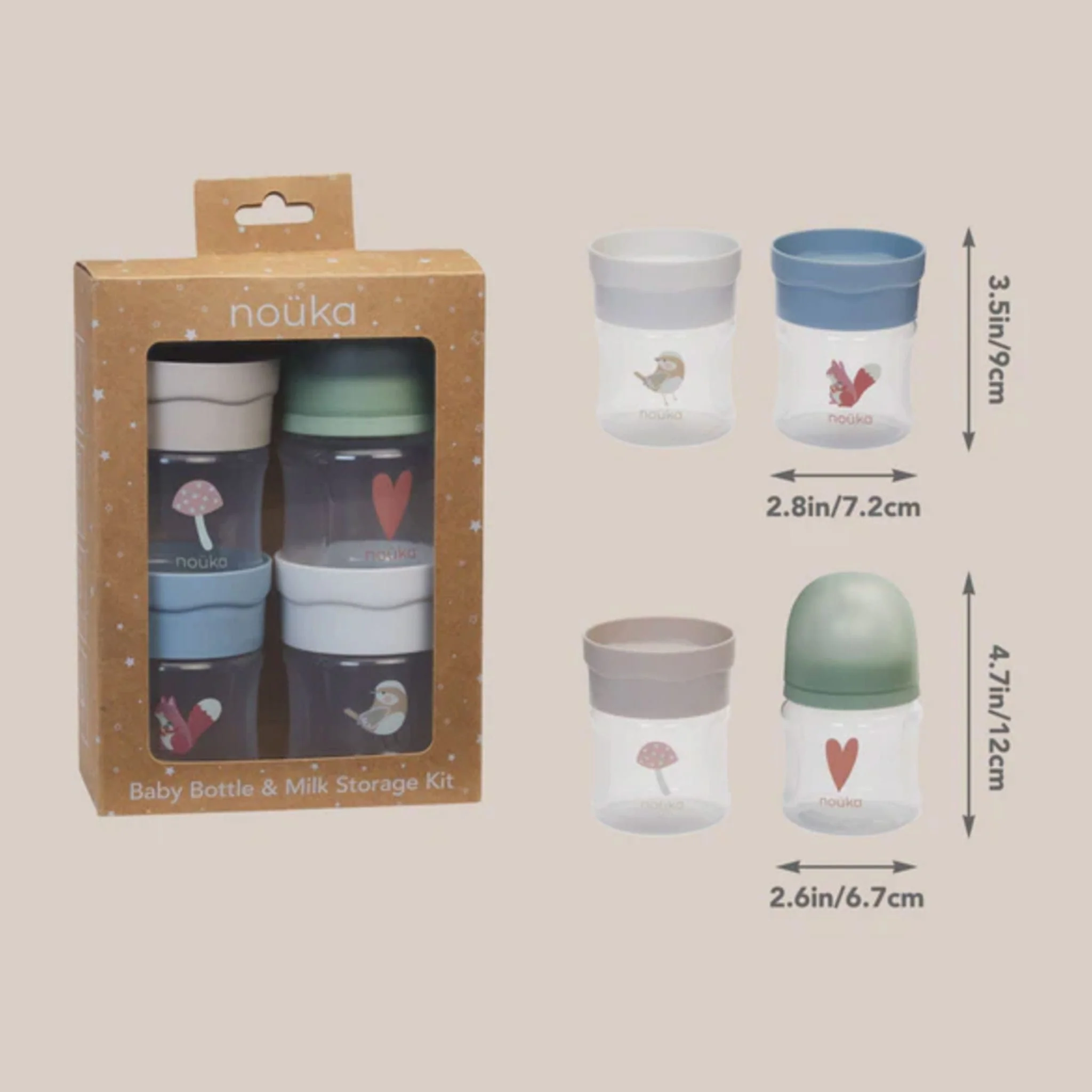 Kit de Conservation Pour Biberons et Lait - Forêt - Image 4