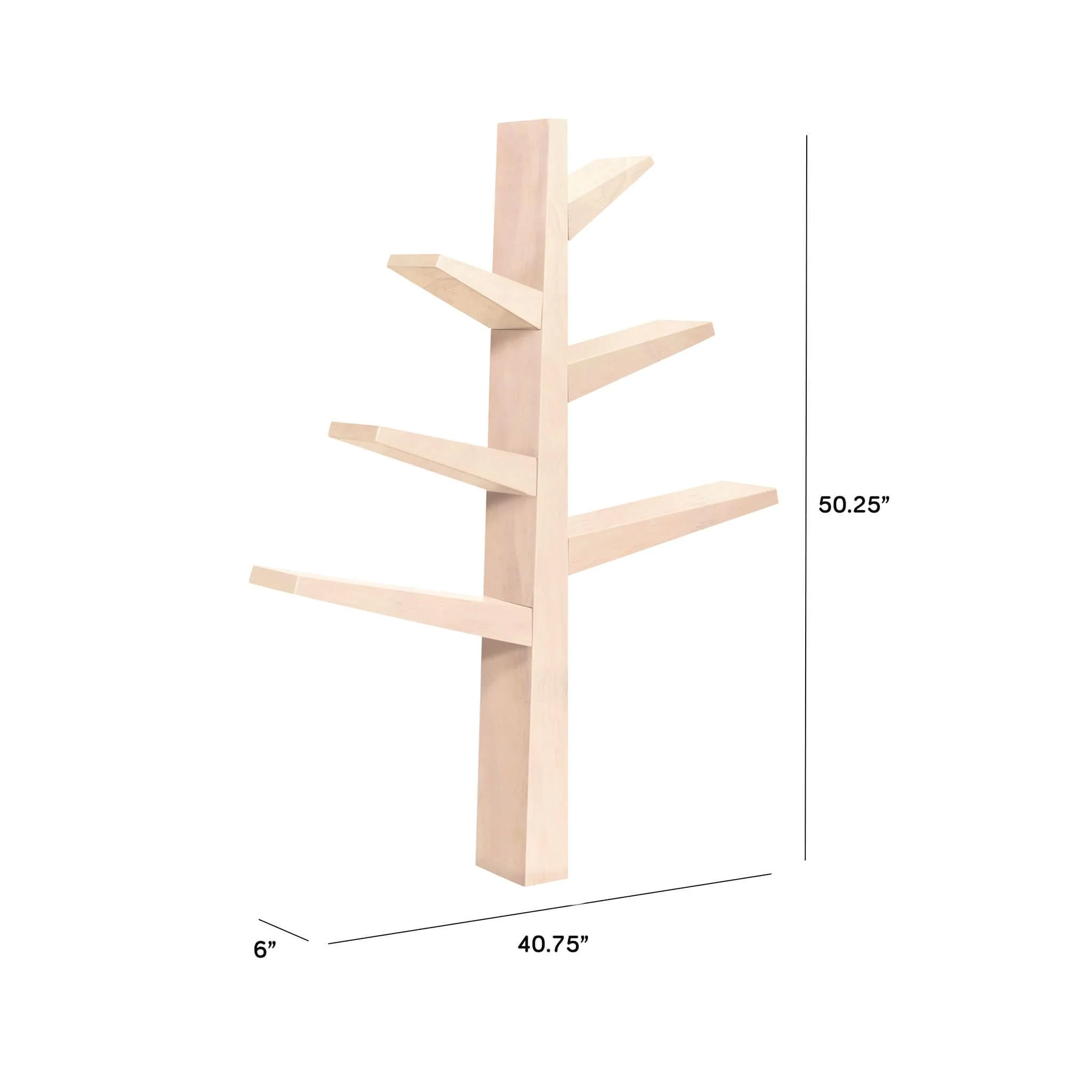 Bibliothèque Arbre Spruce - Naturel Lavé - Image 7
