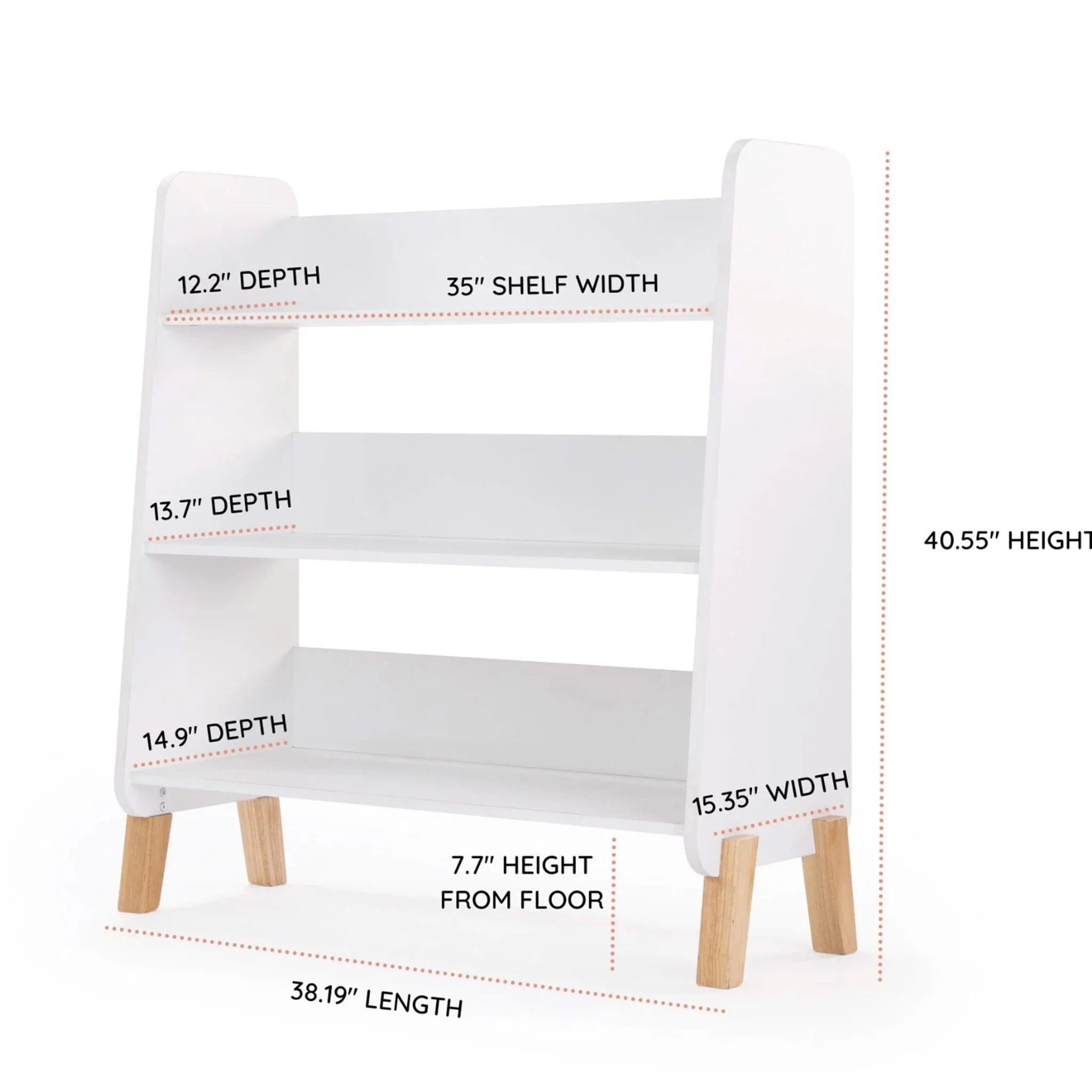 Bibliothèque Muse - Blanc/Naturel - Image 7