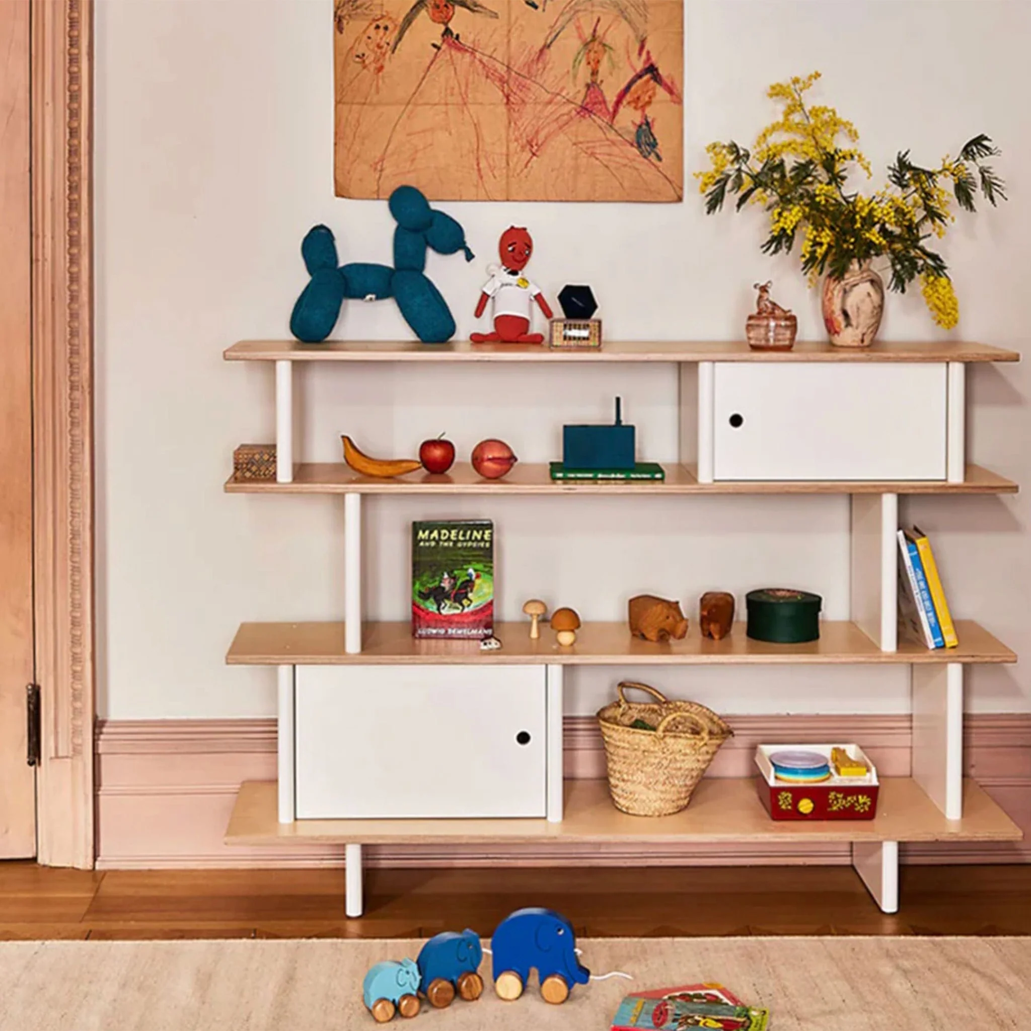 Bibliotheque Horizontal-  Naturel/ Blanc - Image 6
