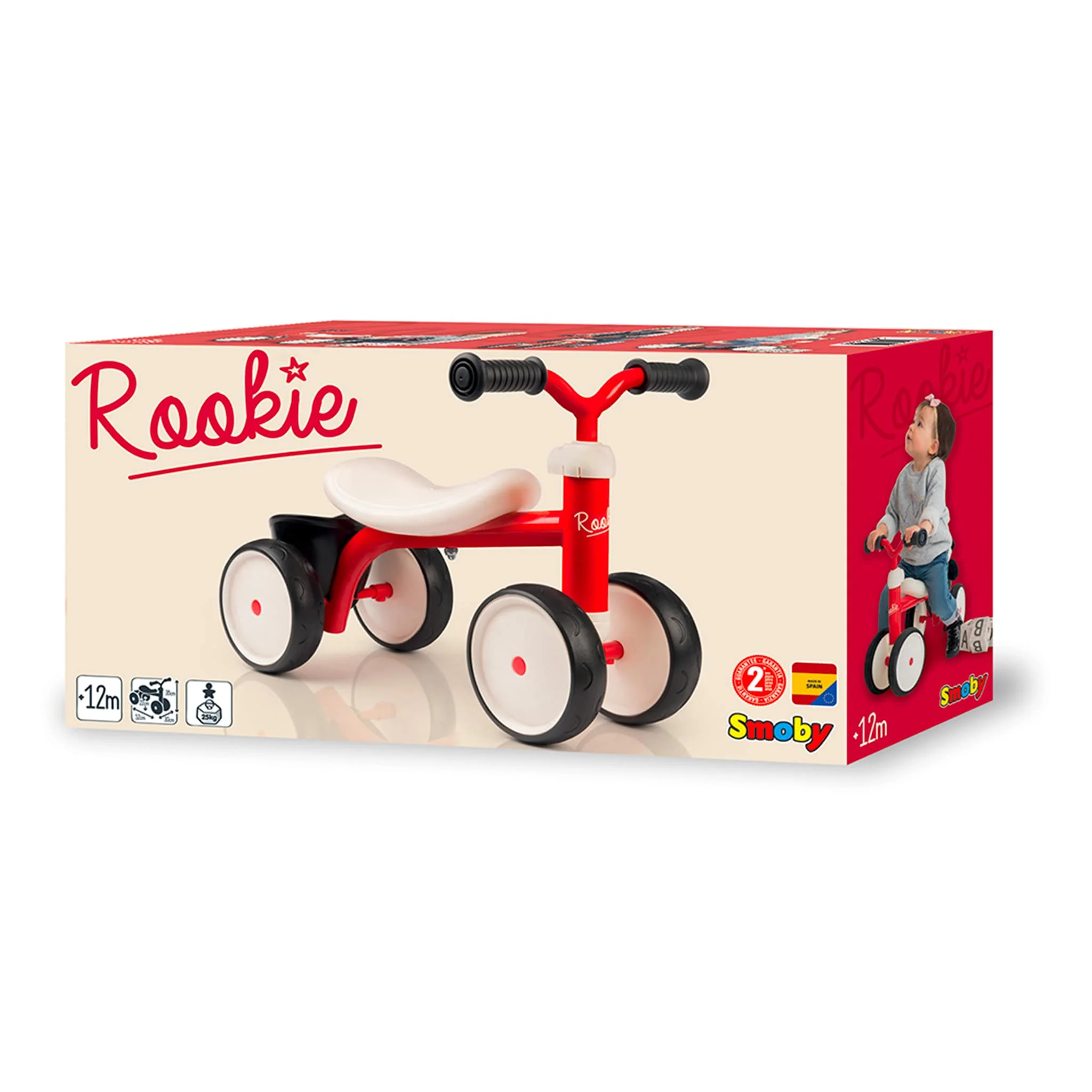 Bicyclette 4 Roues Rouge - Image 3