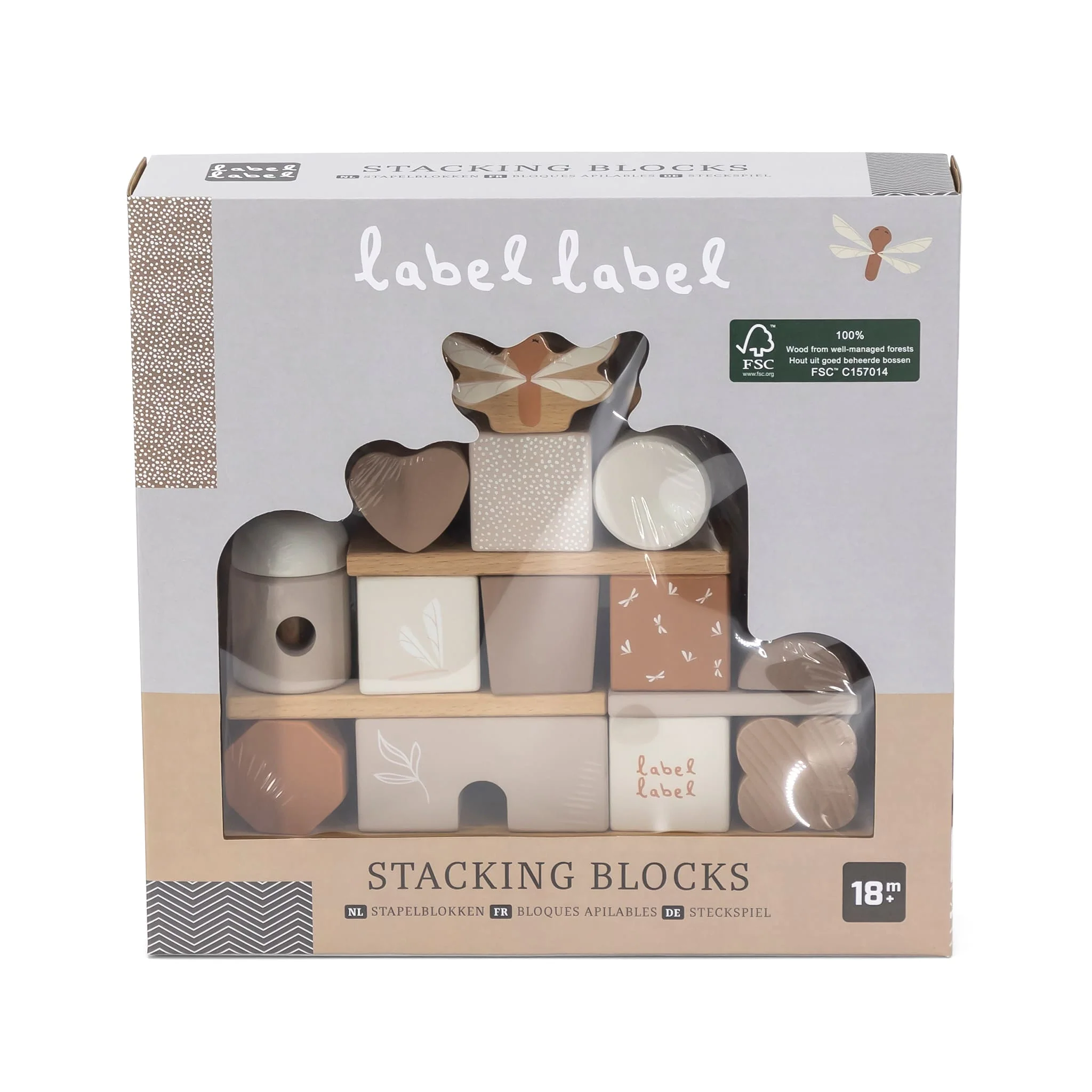 Blocs à empiler 'Cottage' - Nougat - Image 3