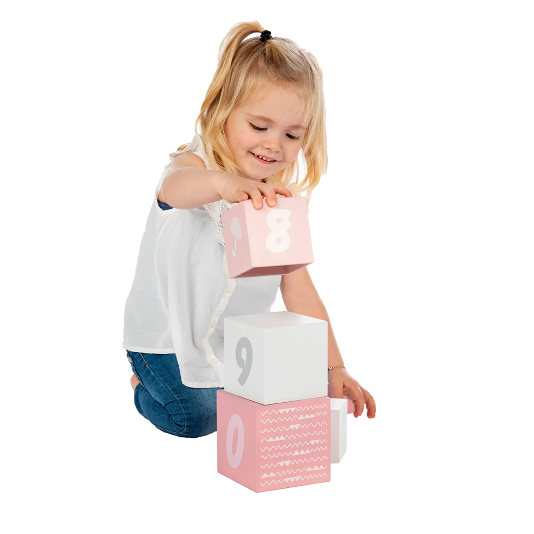 Blocs À Empiler Numéros - Rose - Image 3