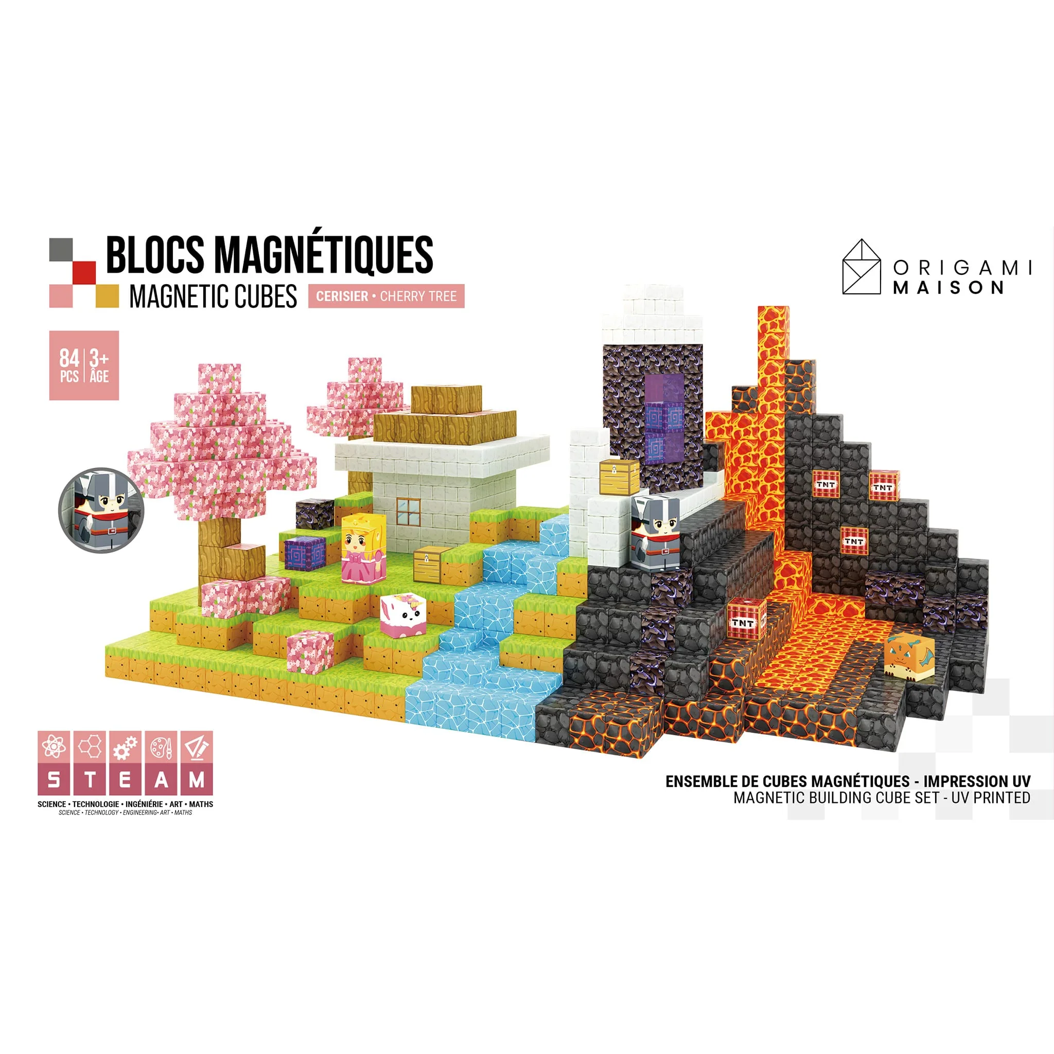 Blocs Magnétiques - Cerisier - Image 3