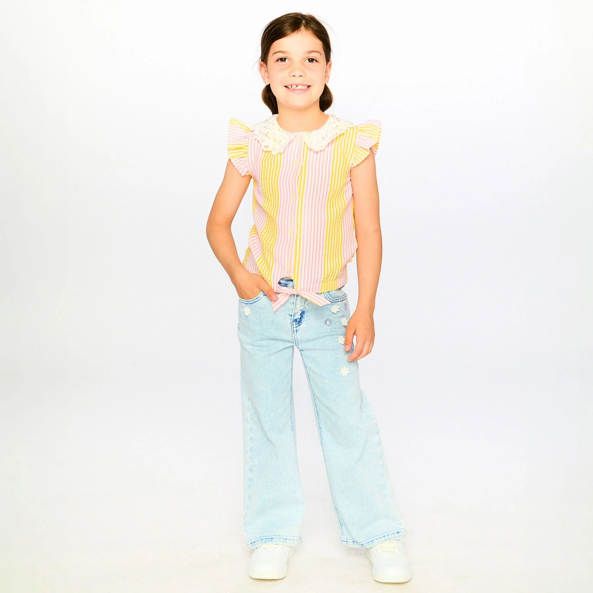 Blouse Marguerites 7-10ans - Image 2
