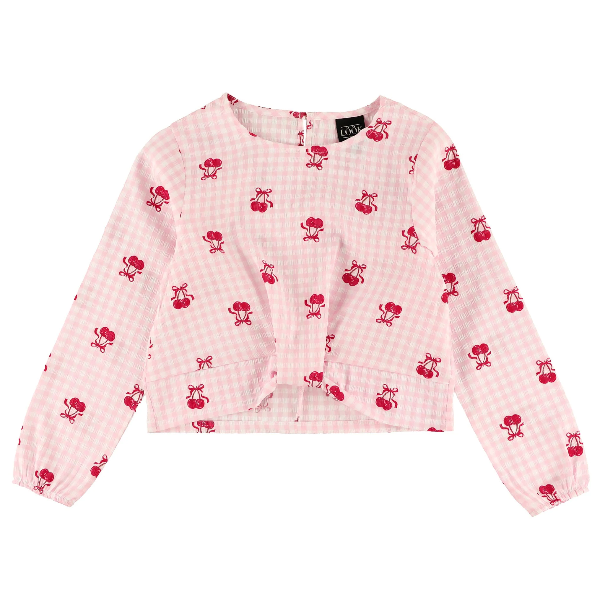 Blouse Vichy Cerises 7-14ans