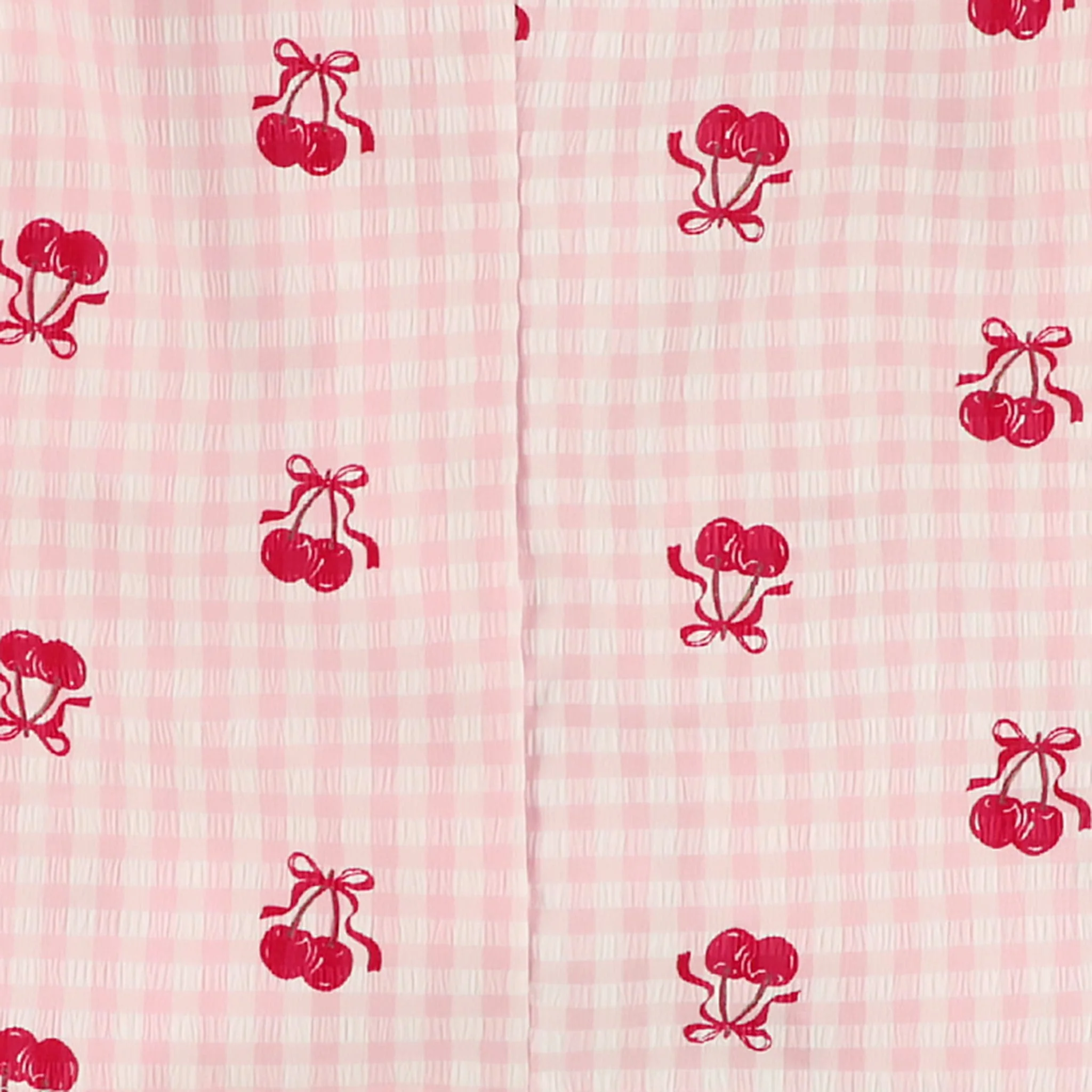 Blouse Vichy Cerises 7-14ans - Image 4