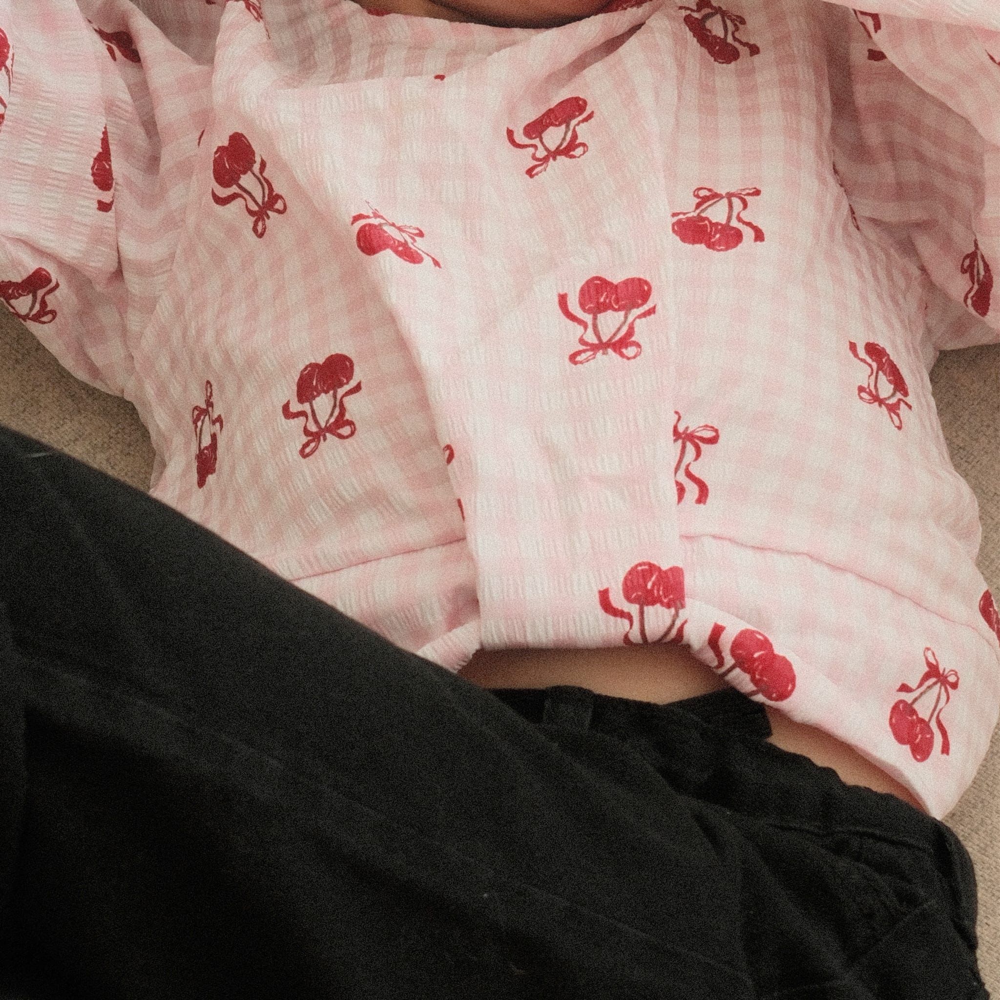 Blouse Vichy Cerises 7-14ans - Image 6