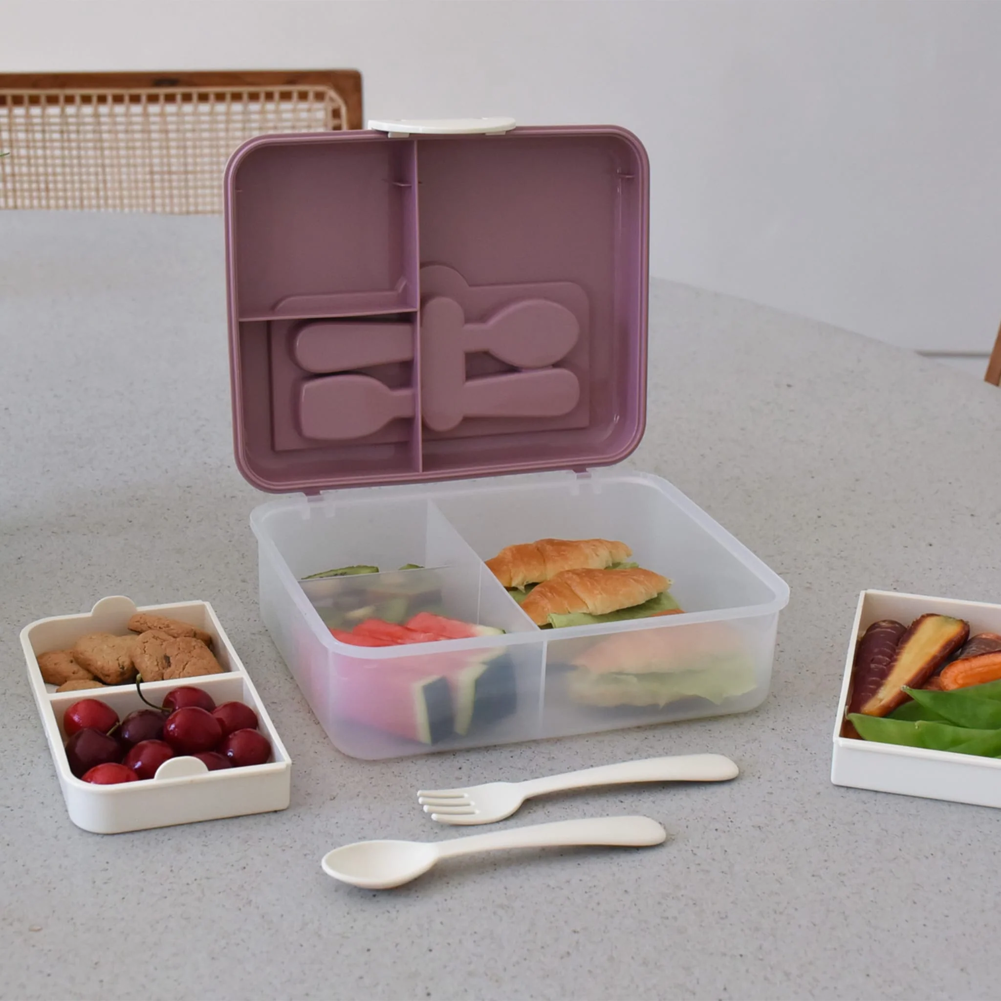 Boîte Repas - Rose - Image 4