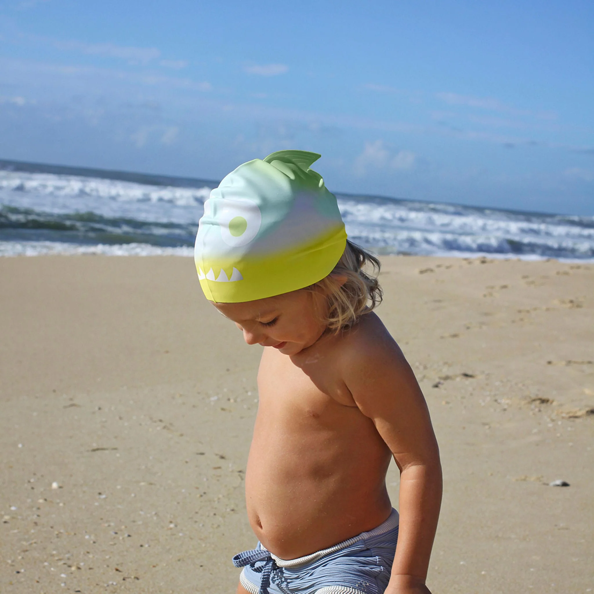 Bonnet de Bain - Requin Kaki - Image 3