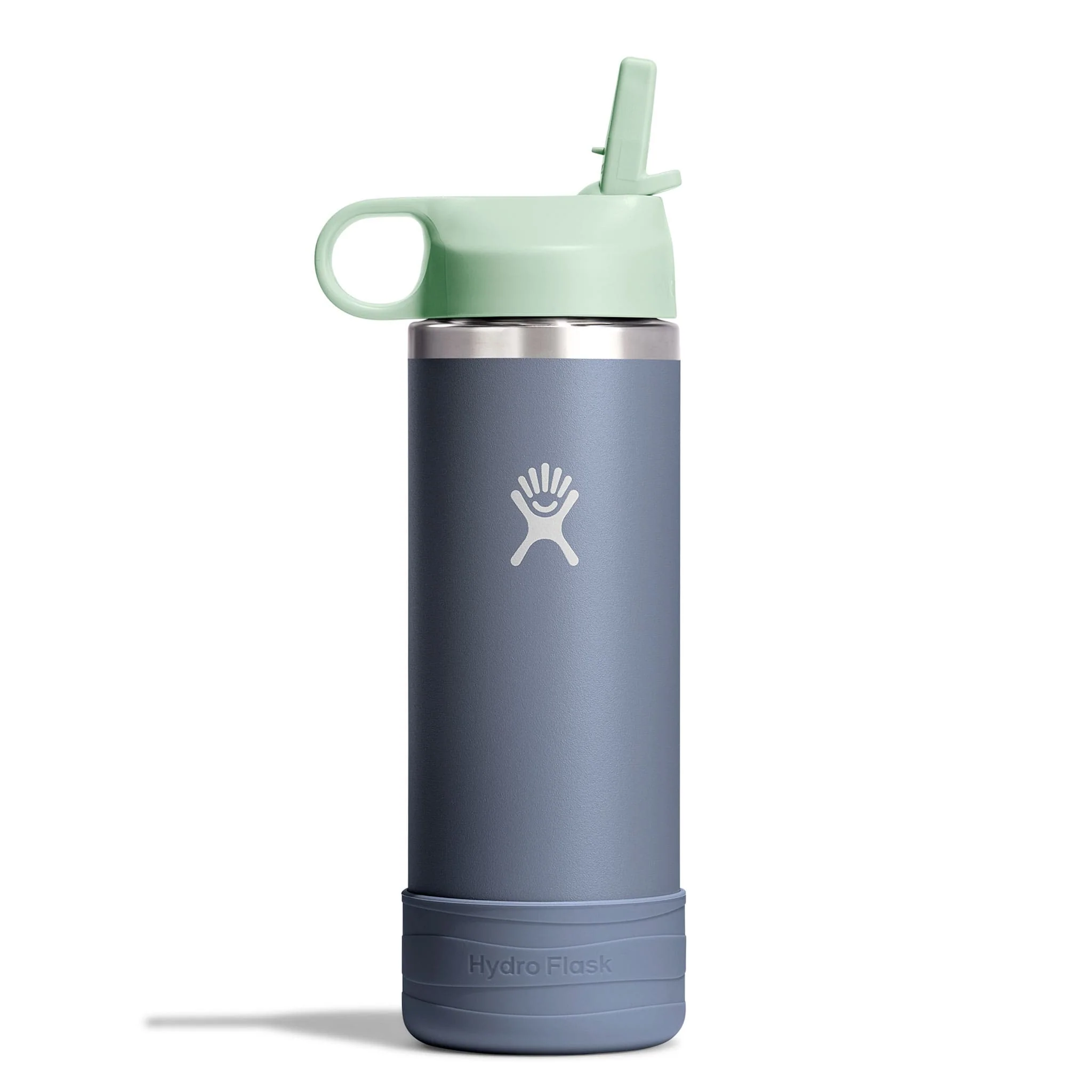 Bouteille 18oz Wide Mouth Hydro Flask - Gris/Vert