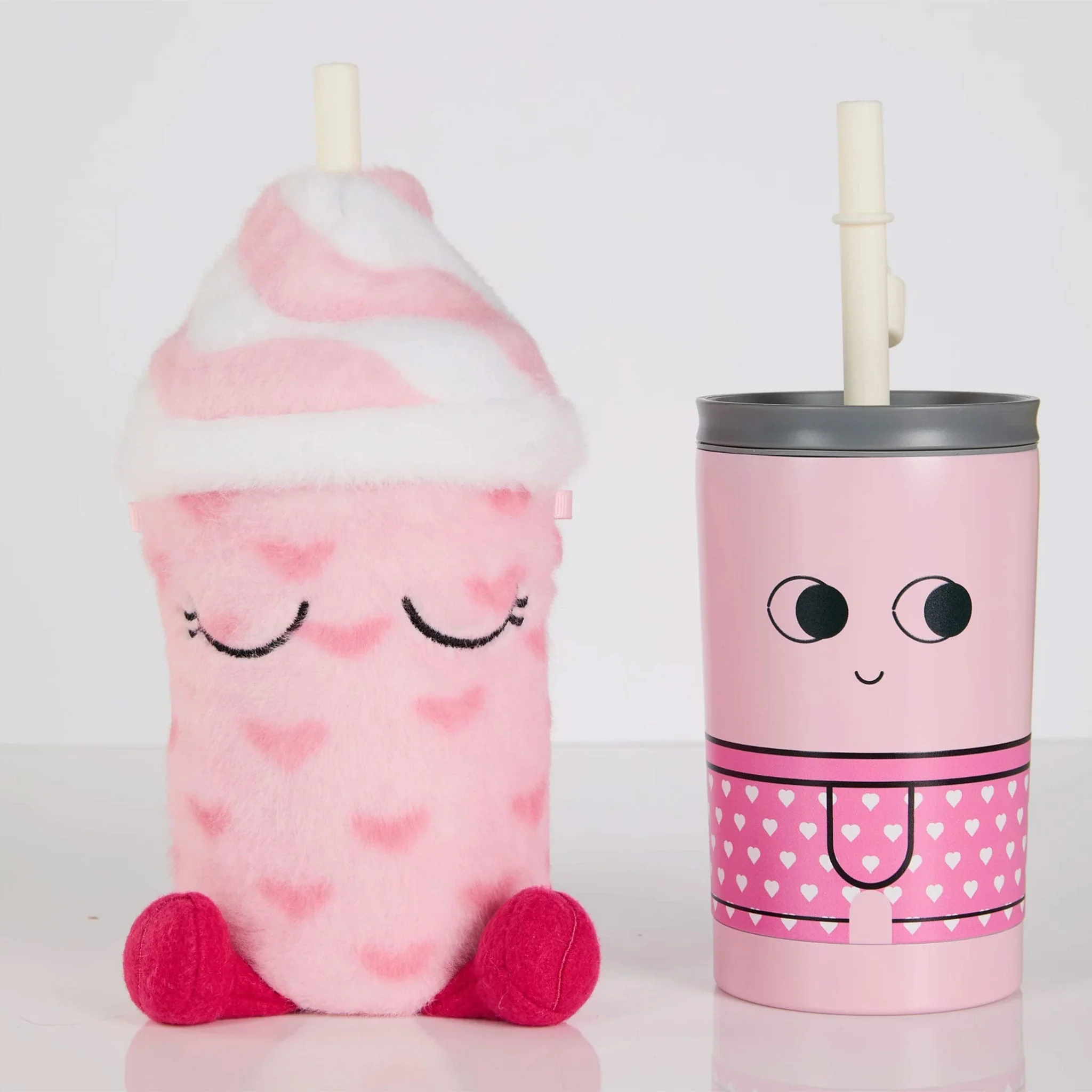 Bouteille et Peluche Fuzzie - Coeurs - Image 3