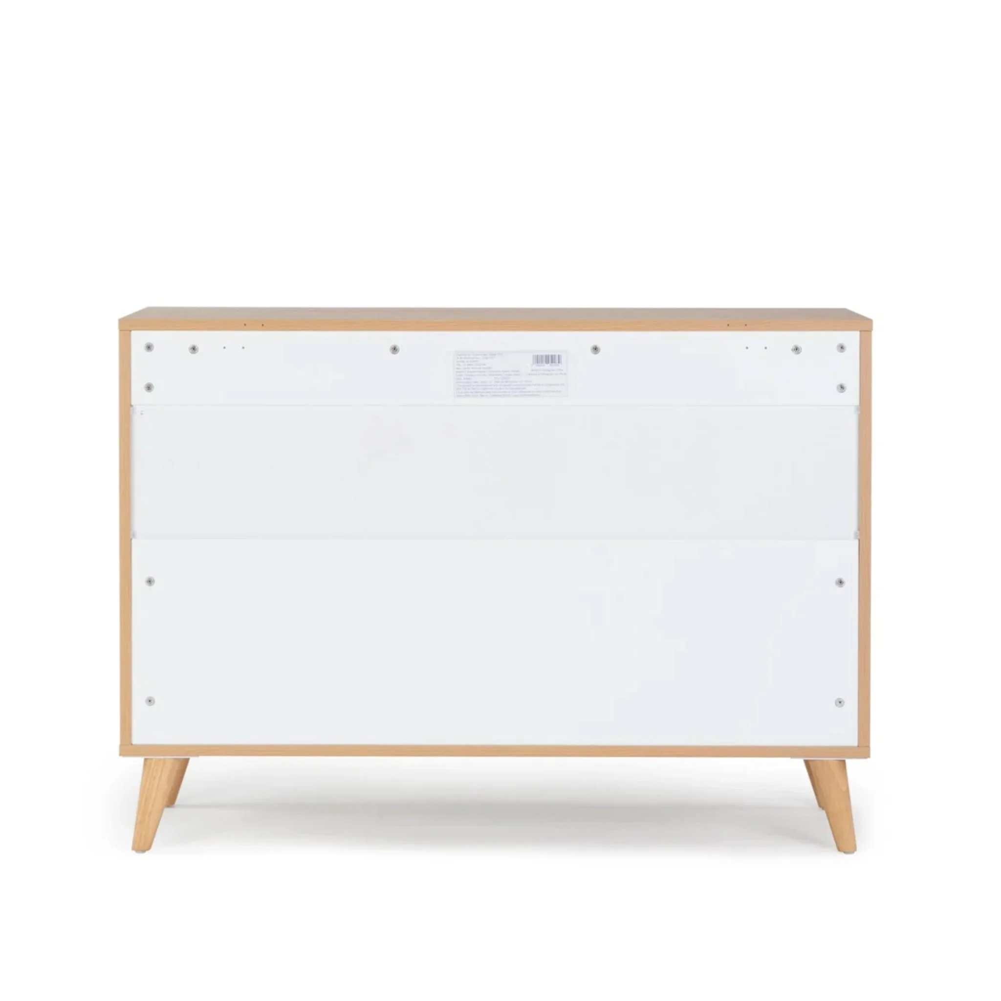 Commode 3 Tiroirs Austin - Blanc / Chêne rouge - Image 6