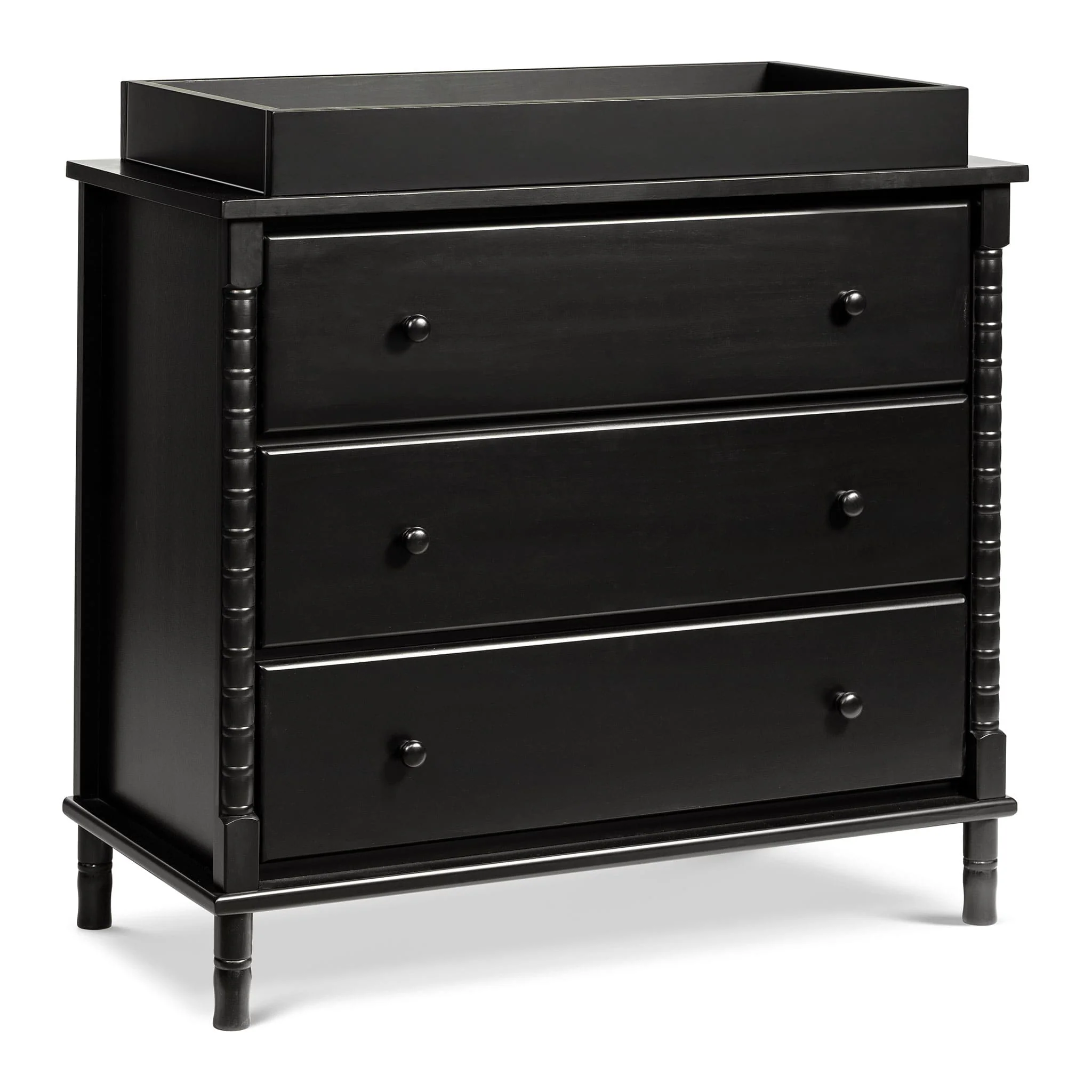 Commode 3 Tiroirs Jenny Lind Spindle - Ébène - Image 6