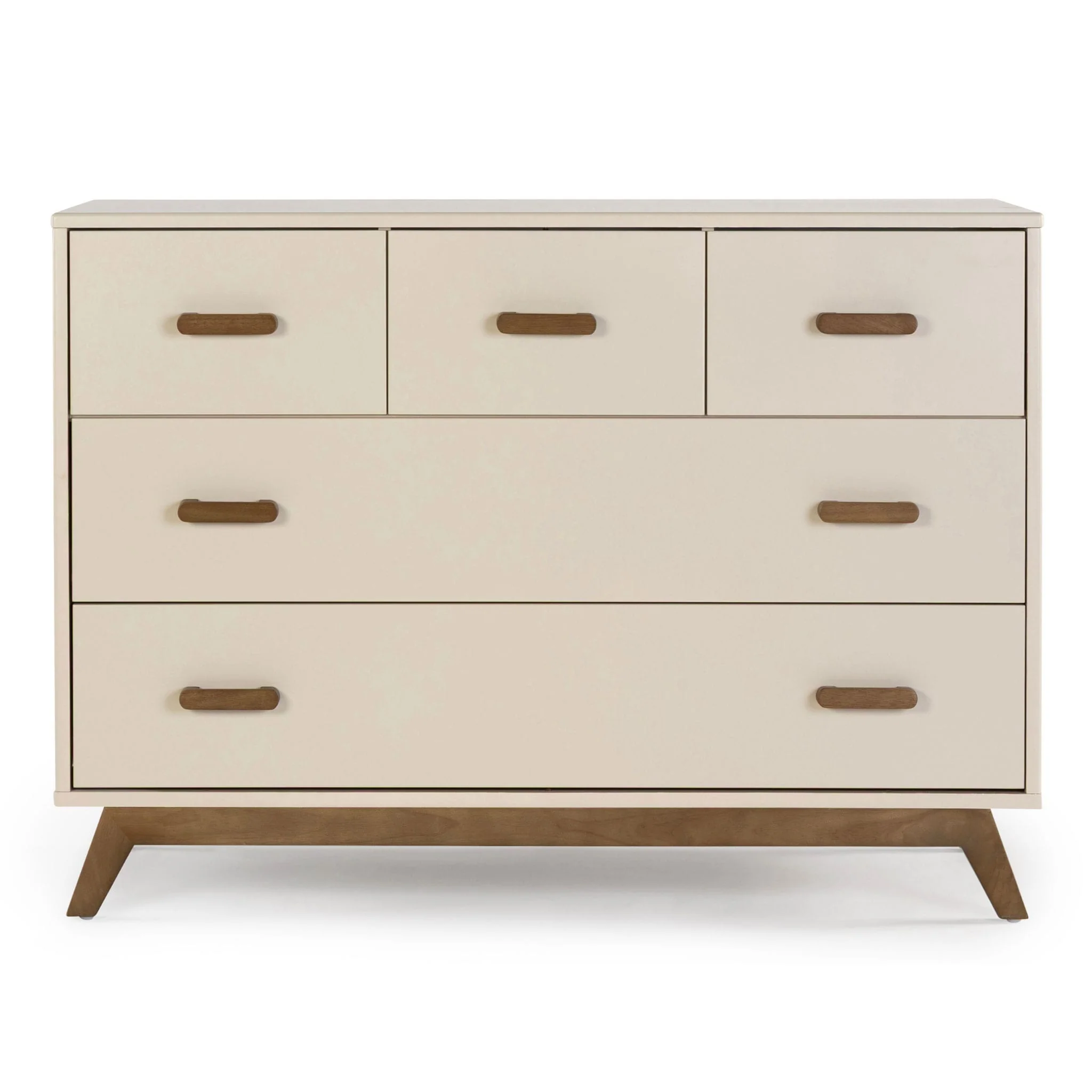 Commode  5 Tiroirs  Soho - Amande Noyer