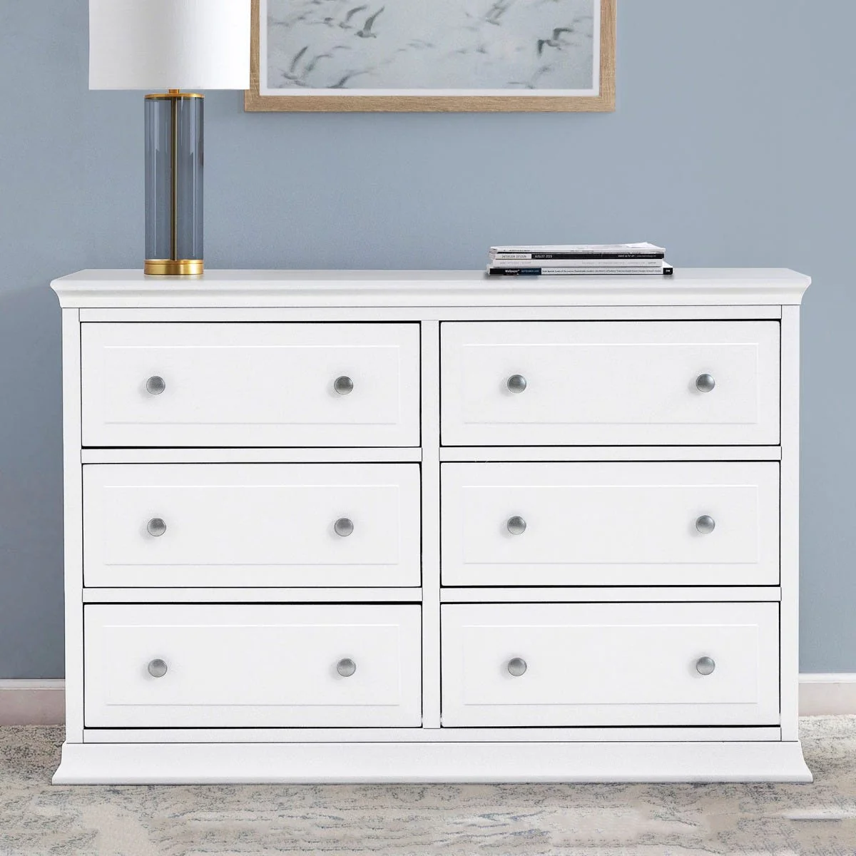 Commode Double 6 Tiroirs Signature Davinci - Blanc - Image 9