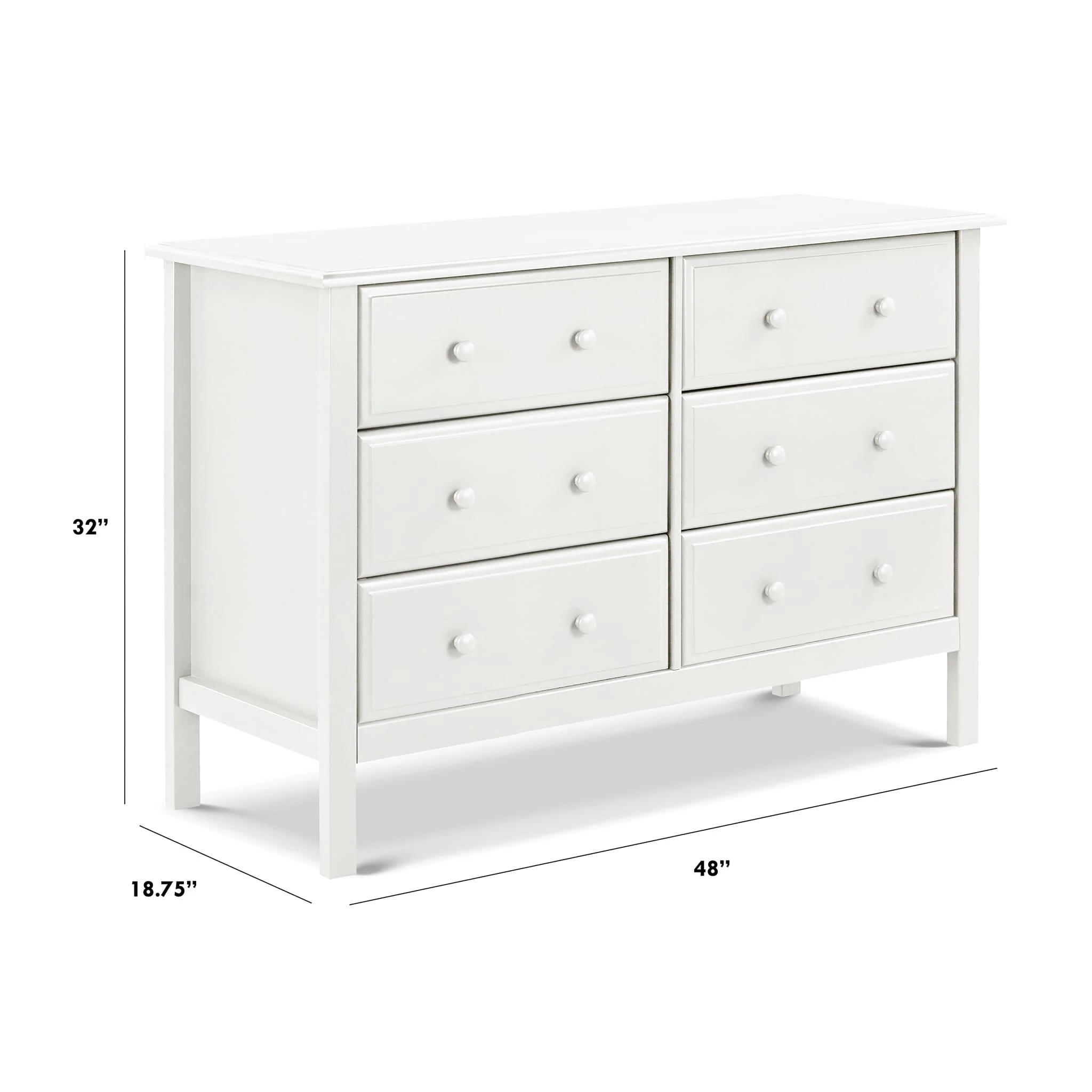 Commode 6 Tiroirs Jayden - Blanc - Image 7