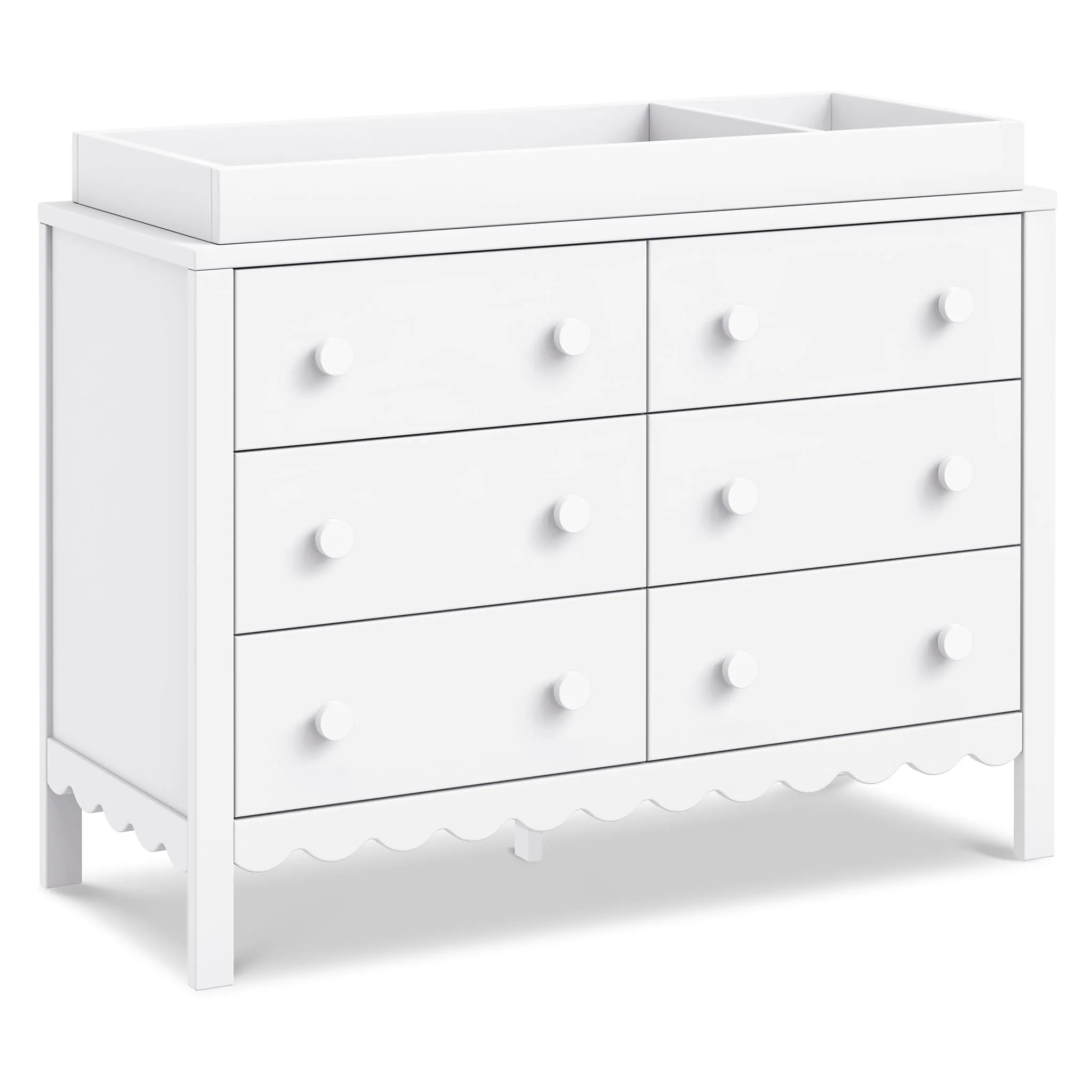 Commode 6 Tiroirs  Sammy Scallop - Blanc - Image 4