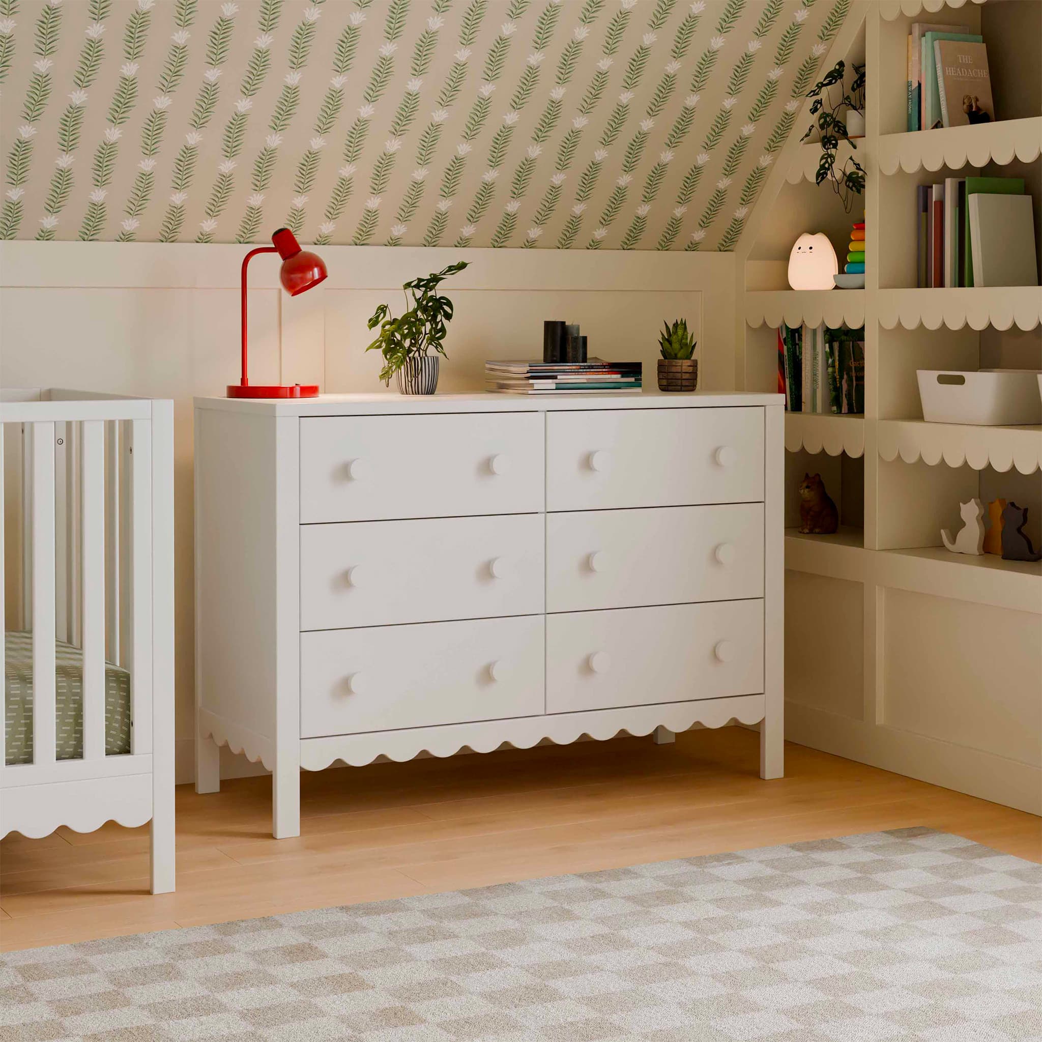 Commode 6 Tiroirs  Sammy Scallop - Blanc - Image 8