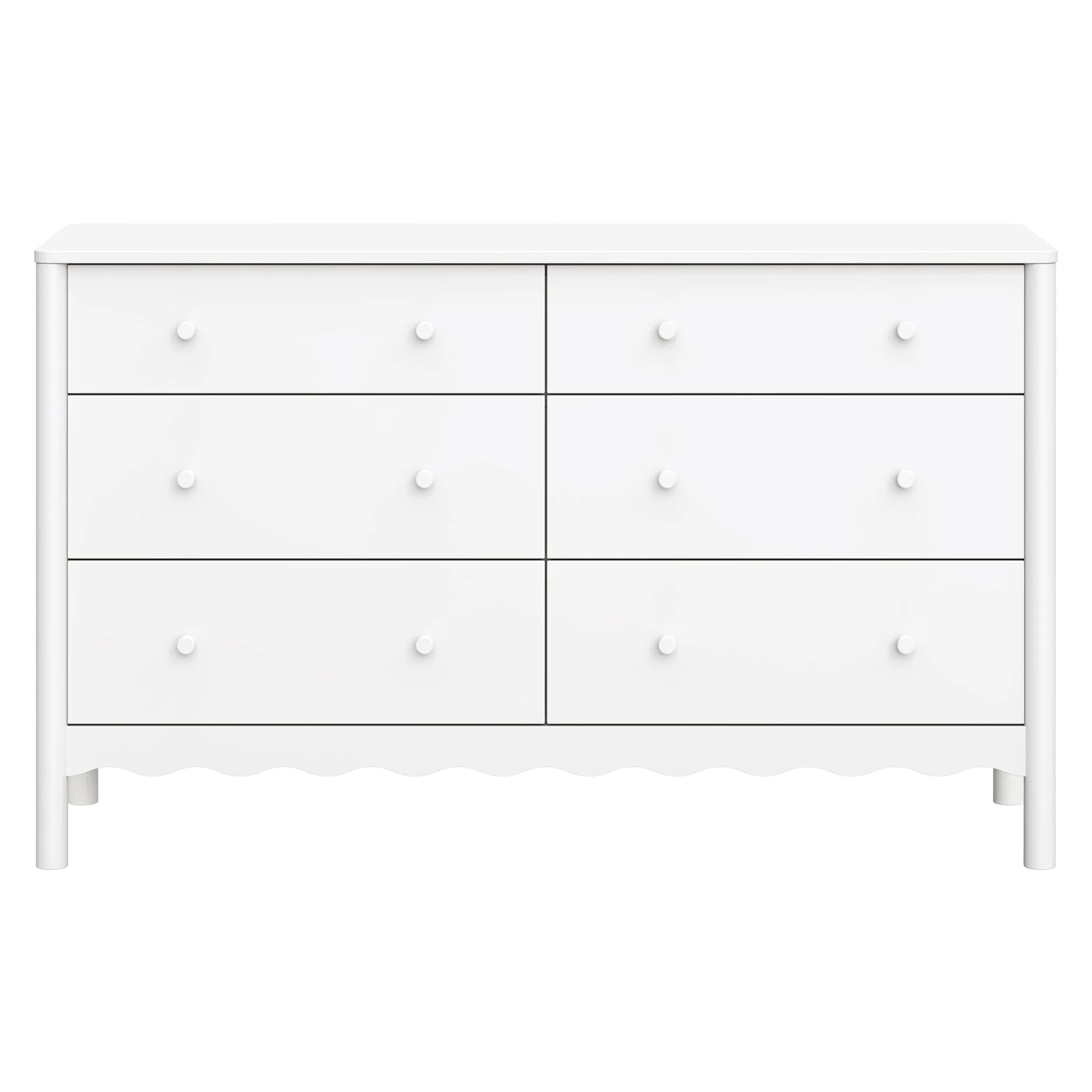 Bureau 6 Tiroirs Swell - Blanc
