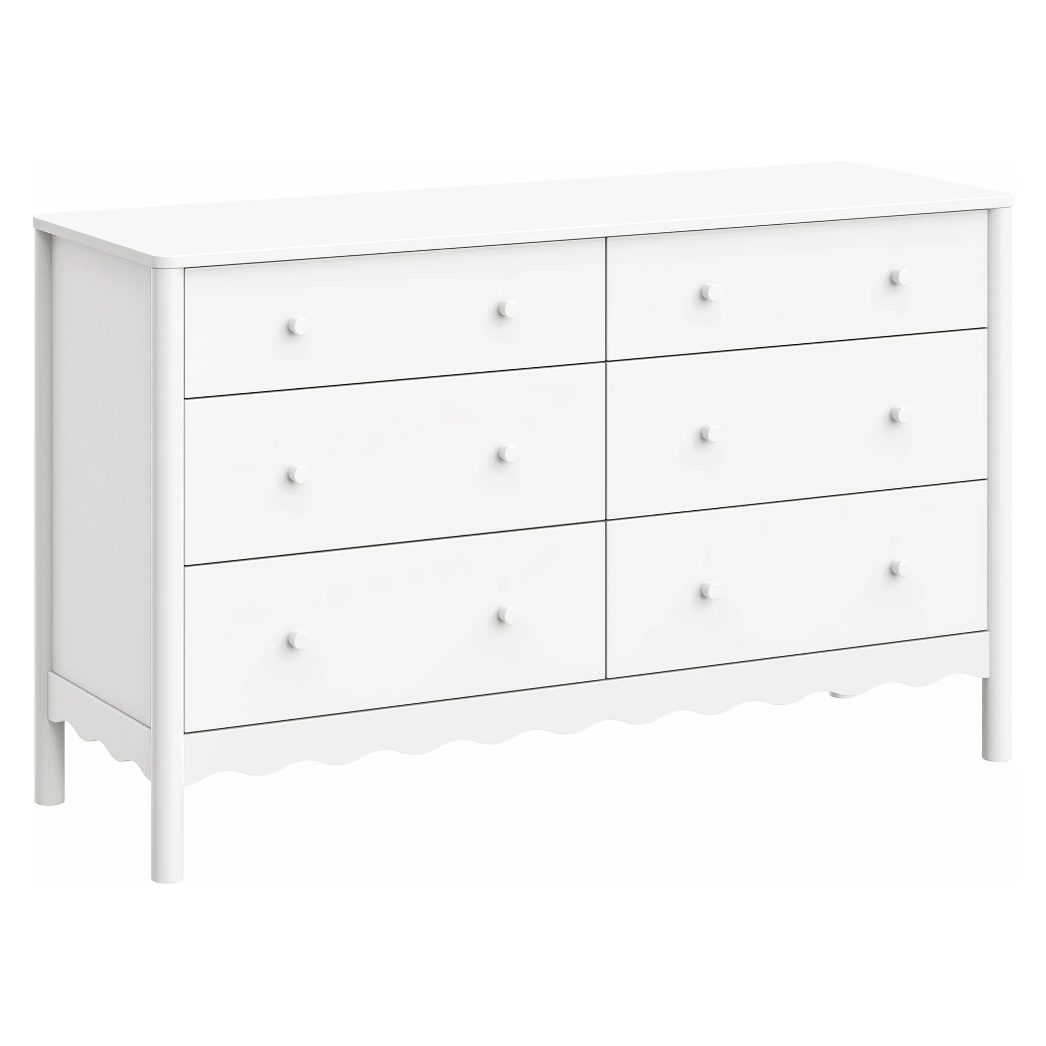 Bureau 6 Tiroirs Swell - Blanc - Image 4