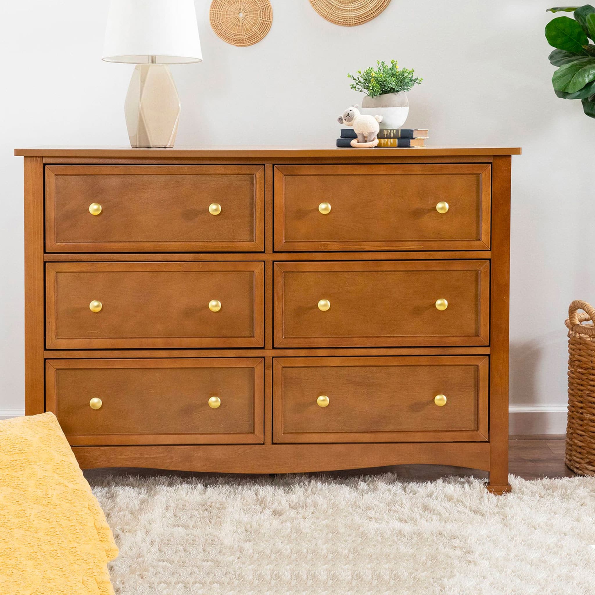 Commode 6 Tiroirs Kalani - Châtain - Image 8