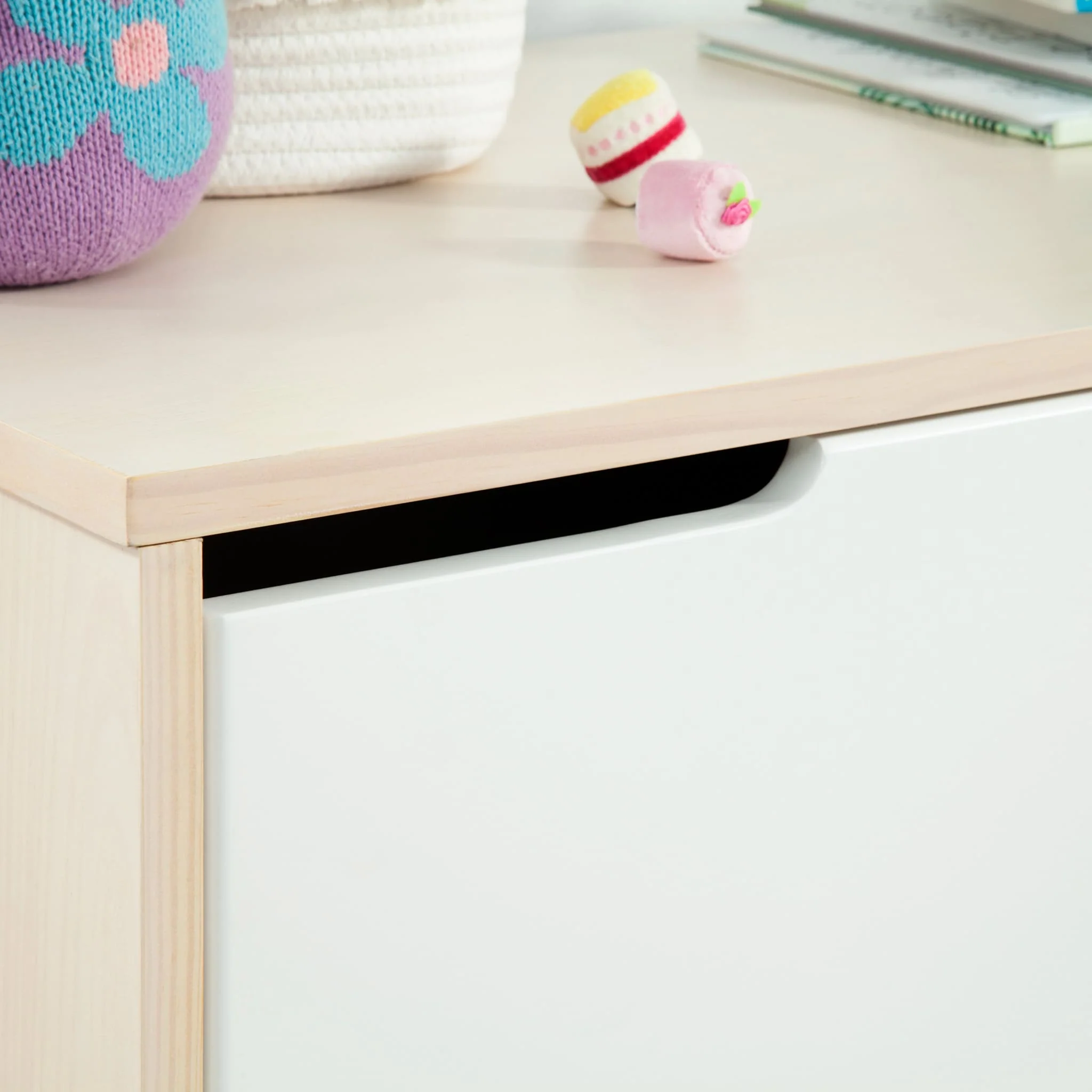 Commode 6 Tiroirs Hudson - Naturel Lavé / Blanc - Image 6