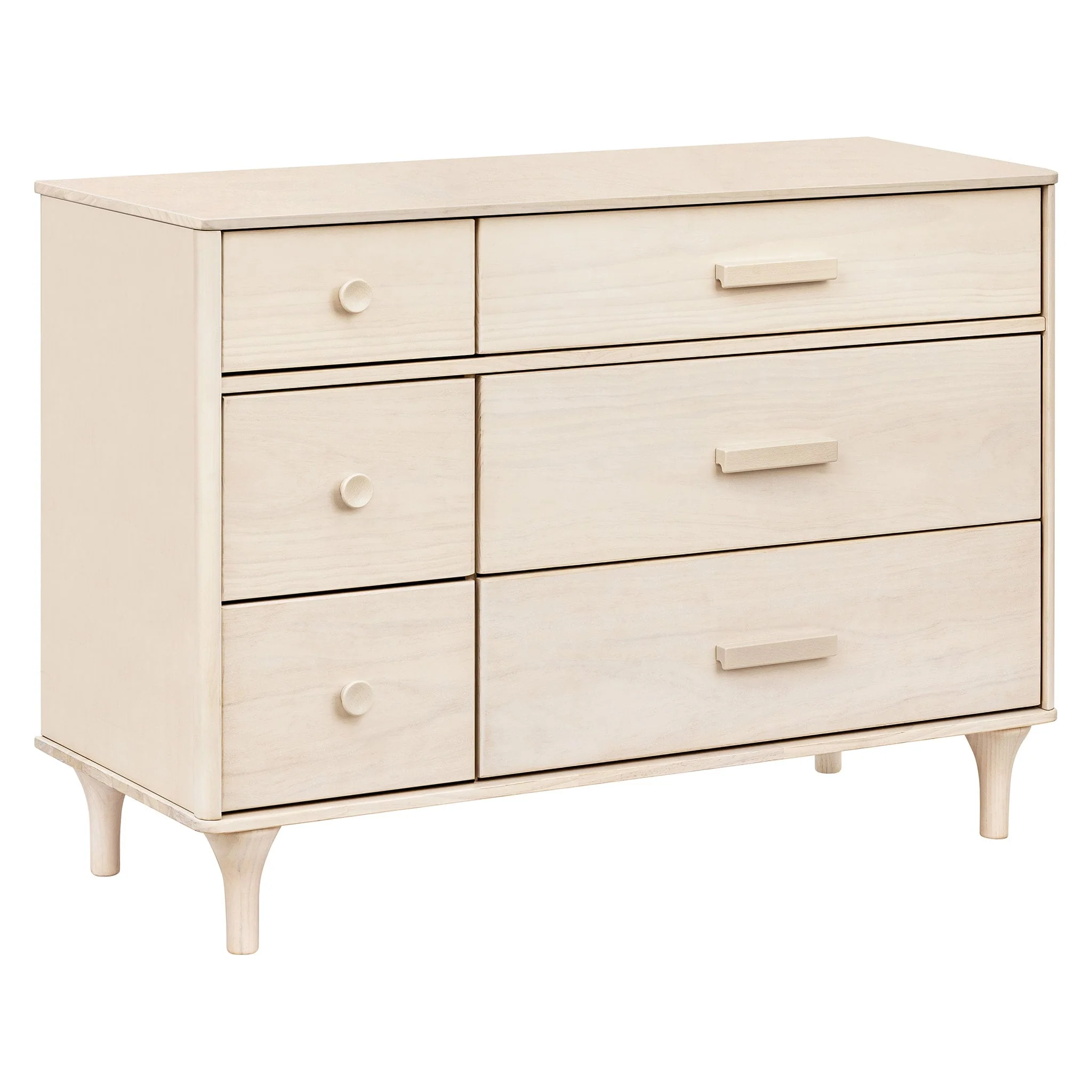 Commode Double 6 Tiroirs Lolly - Naturel Lavé - Image 4