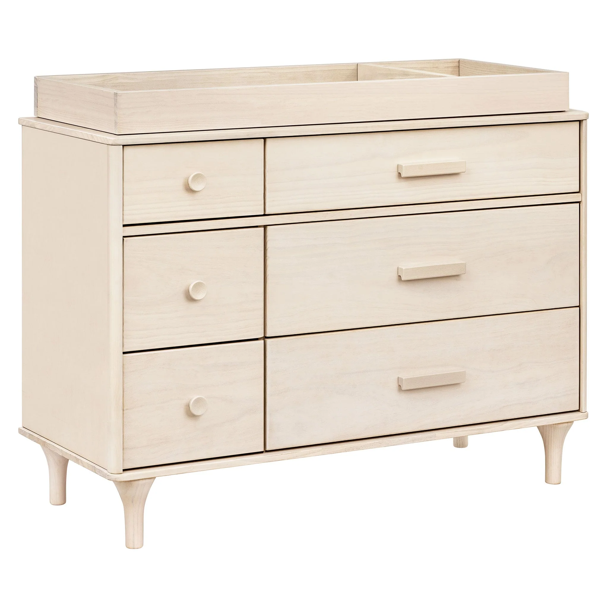 Commode Double 6 Tiroirs Lolly - Naturel Lavé - Image 6