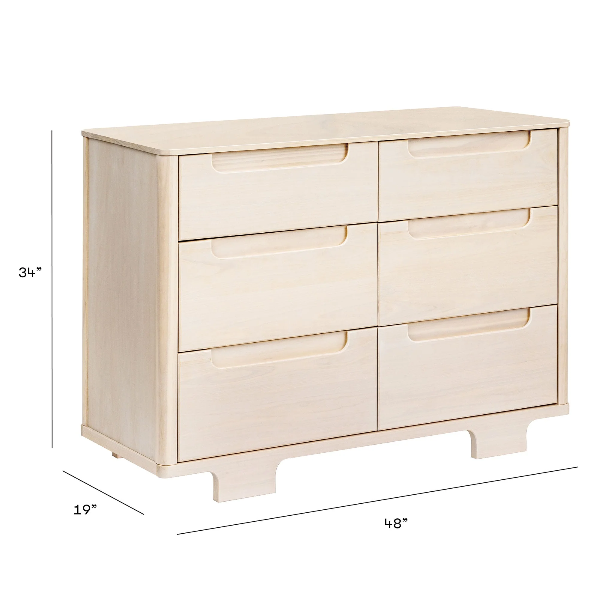 Commode 6 Tiroirs Yuzu - Naturel lavé - Image 8