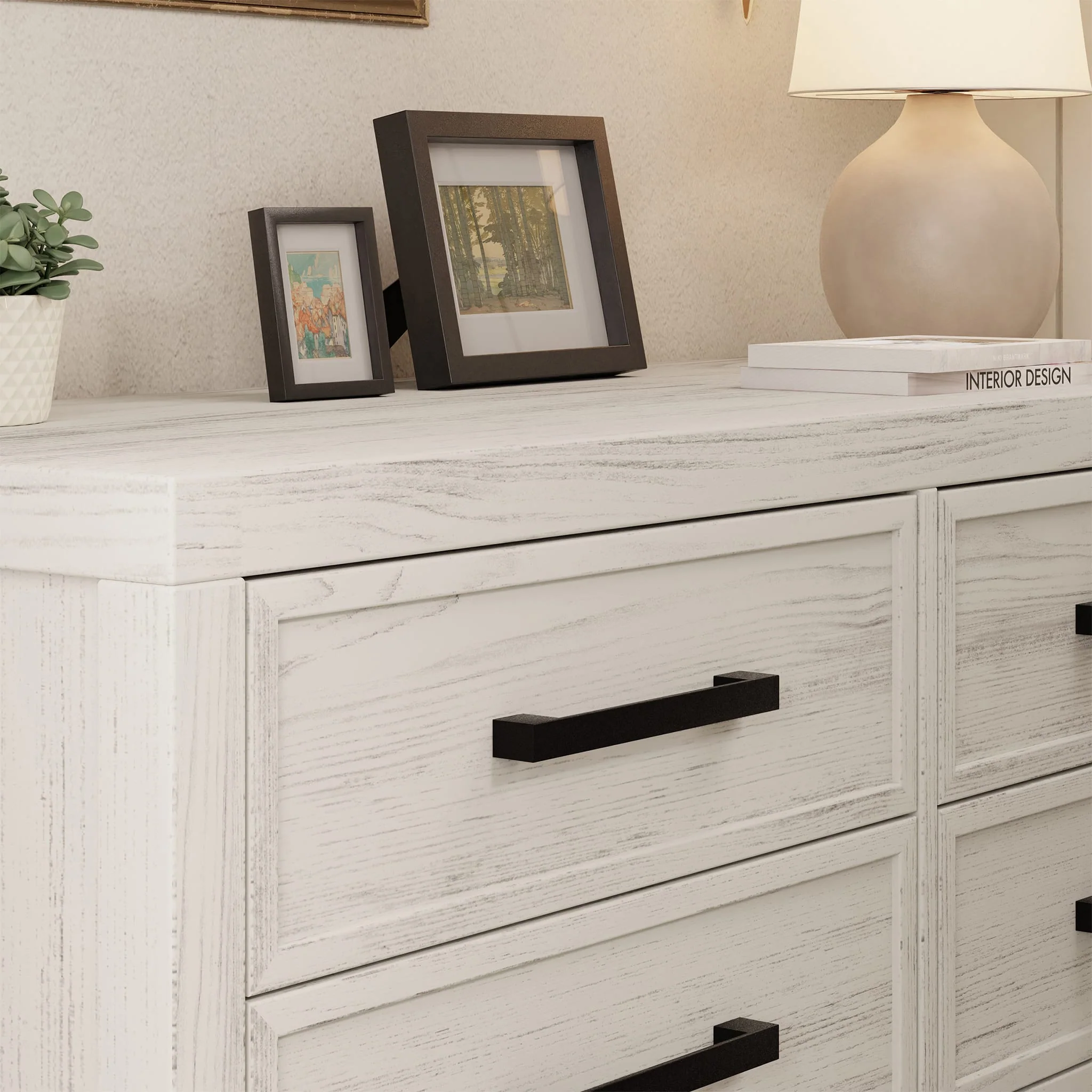 Commode 6 tiroirs Newbern - Bois Blanc - Image 4
