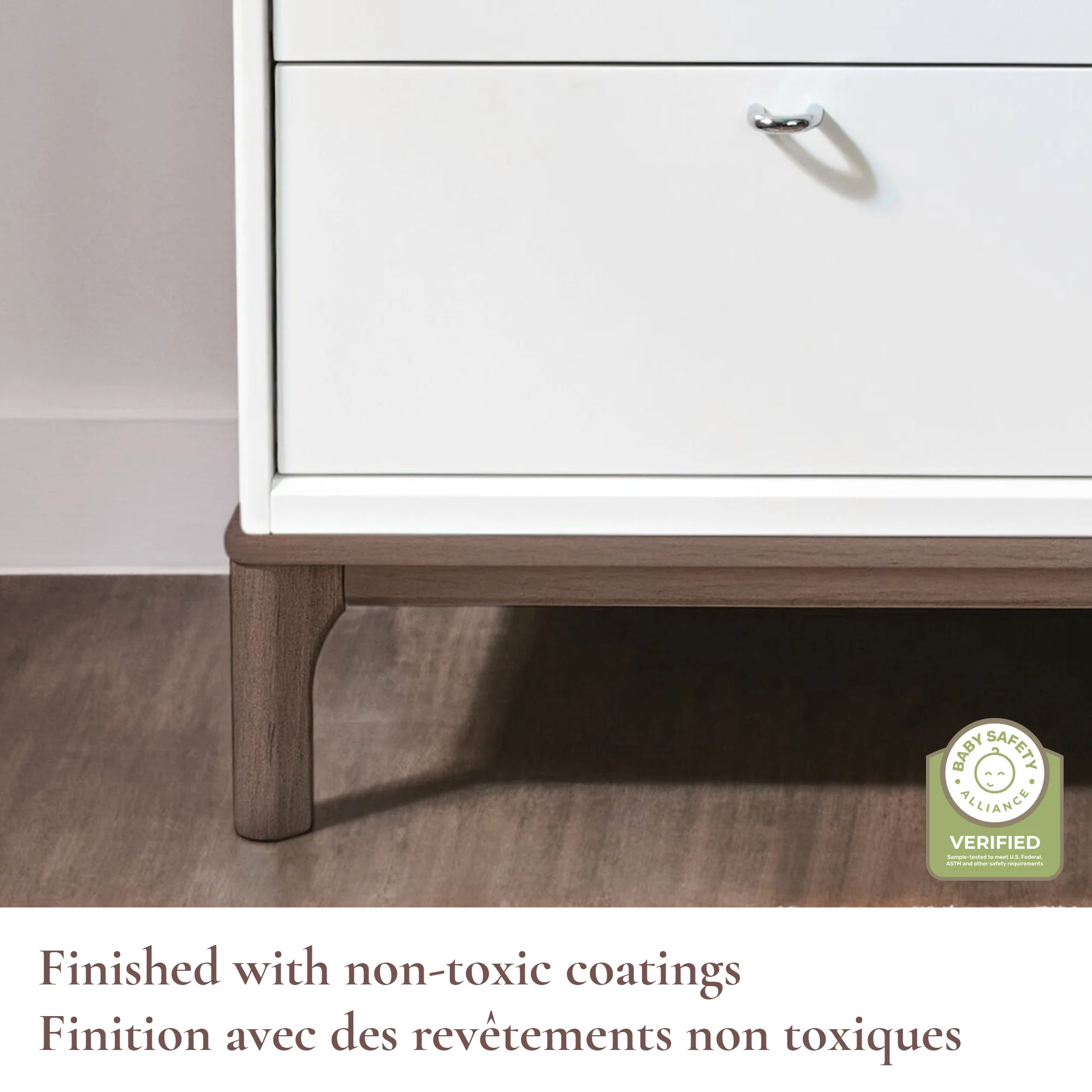 Commode 6 Tiroirs Laurel - Noir/Noyer - Image 5