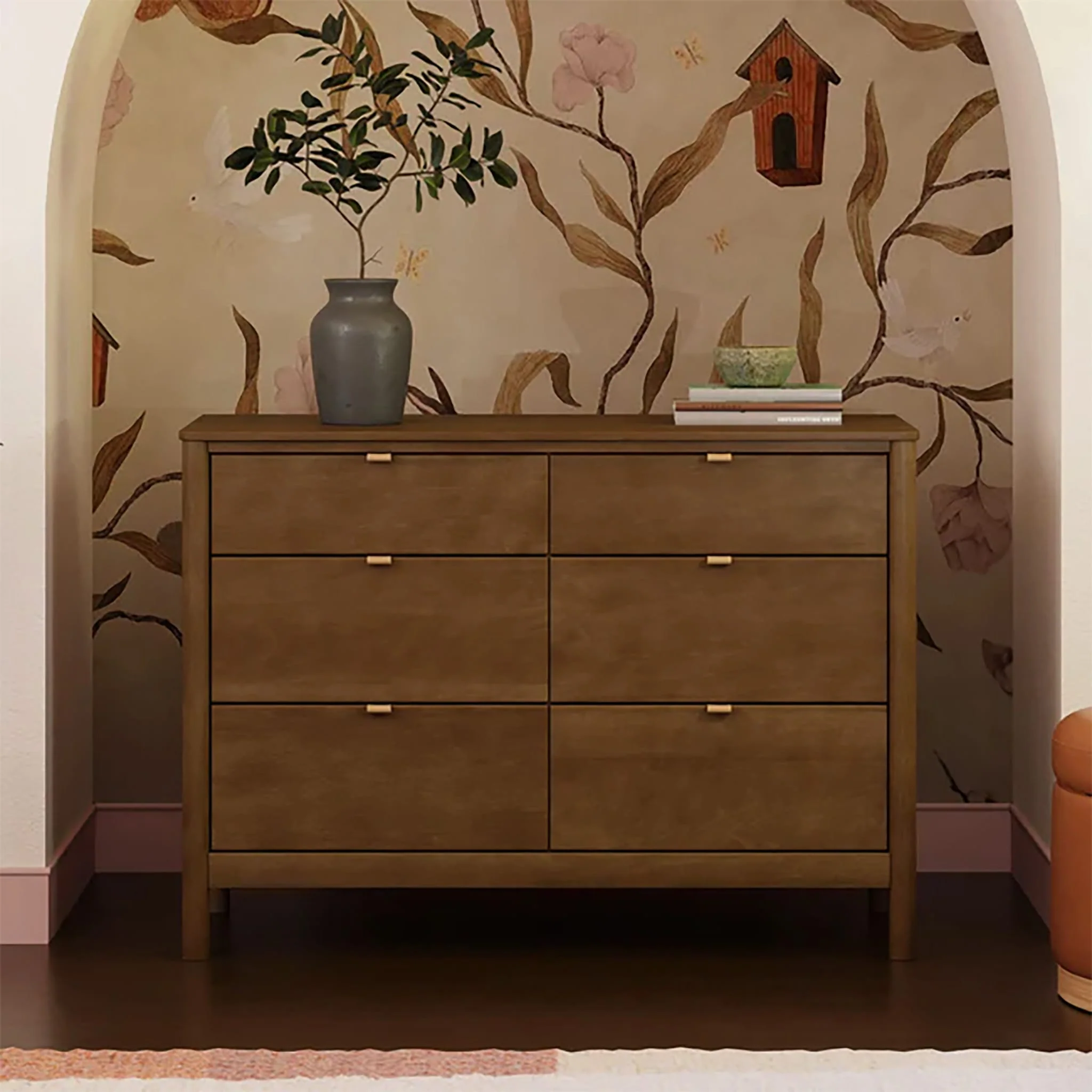 Commode Bondi à 6 tiroirs - Noyer Naturel - Image 5