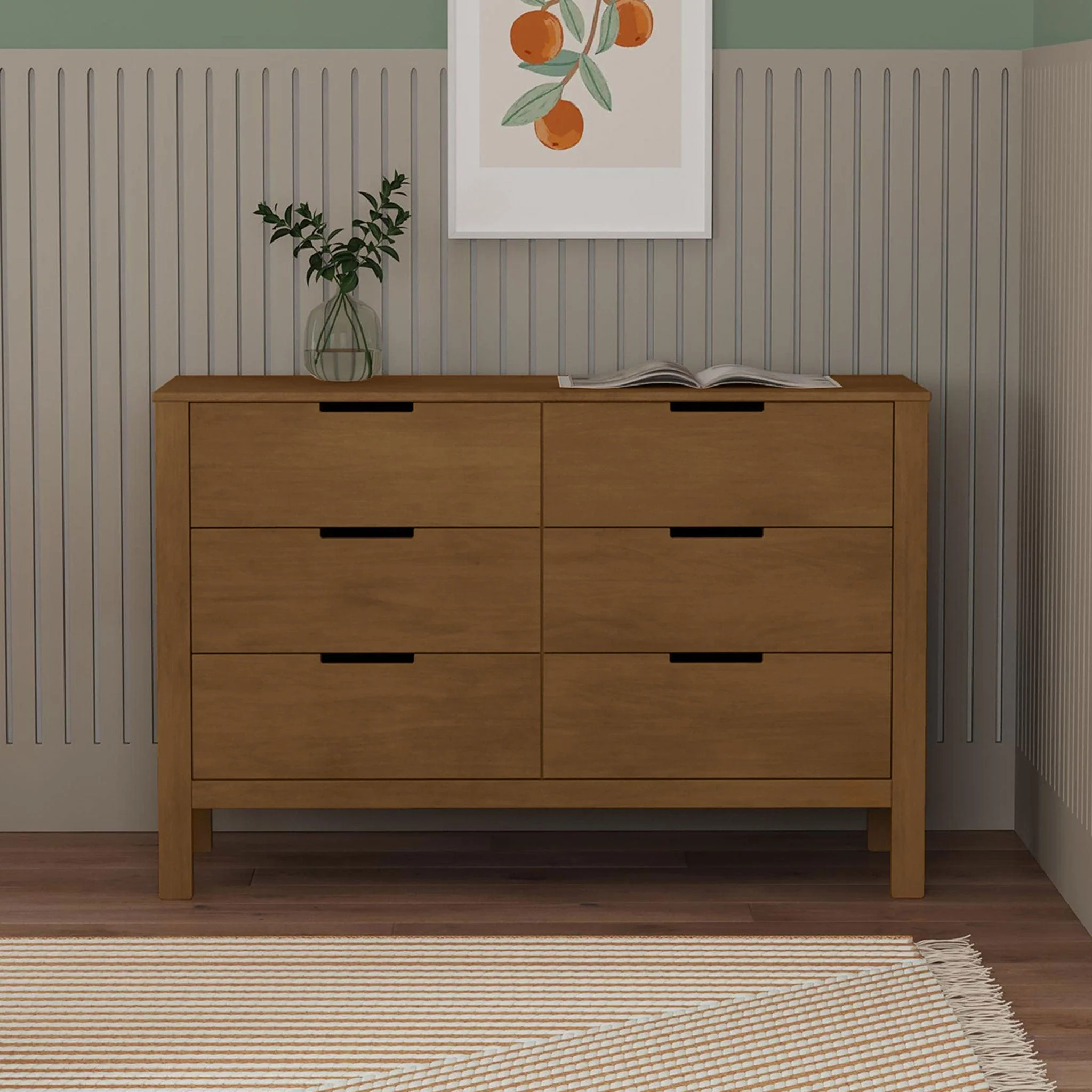 Commode 6 Tiroirs Colby - Noyer - Image 2